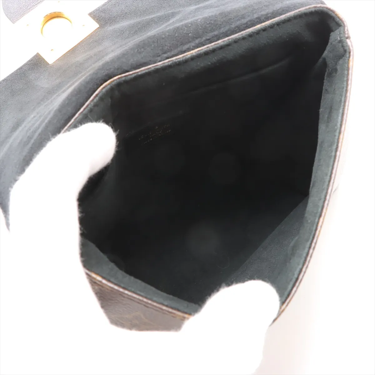 Monogram x Leather Rocky BB M44141 Brown x Black RFID reaction available — view 8