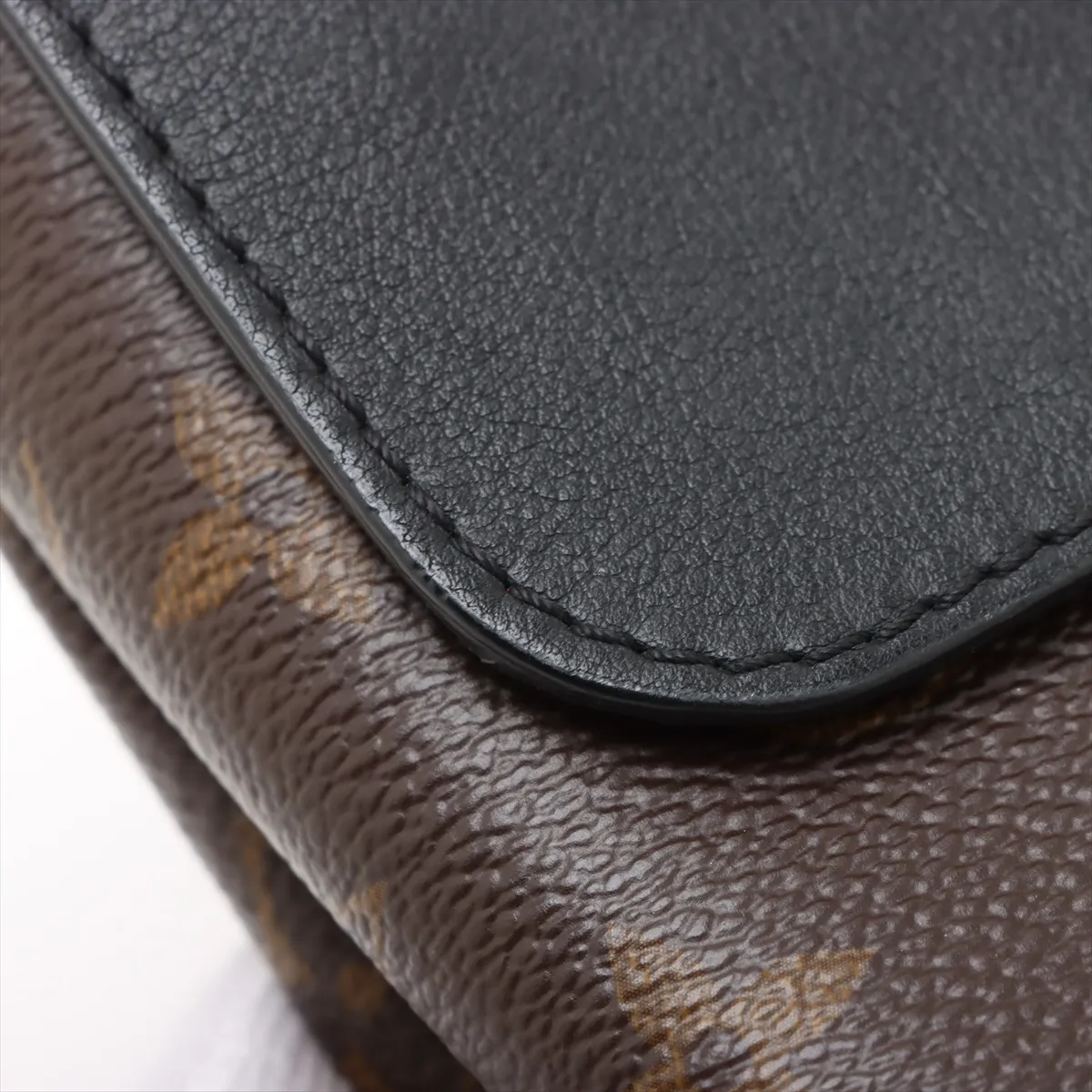 Monogram x Leather Rocky BB M44141 Brown x Black RFID reaction available — view 10