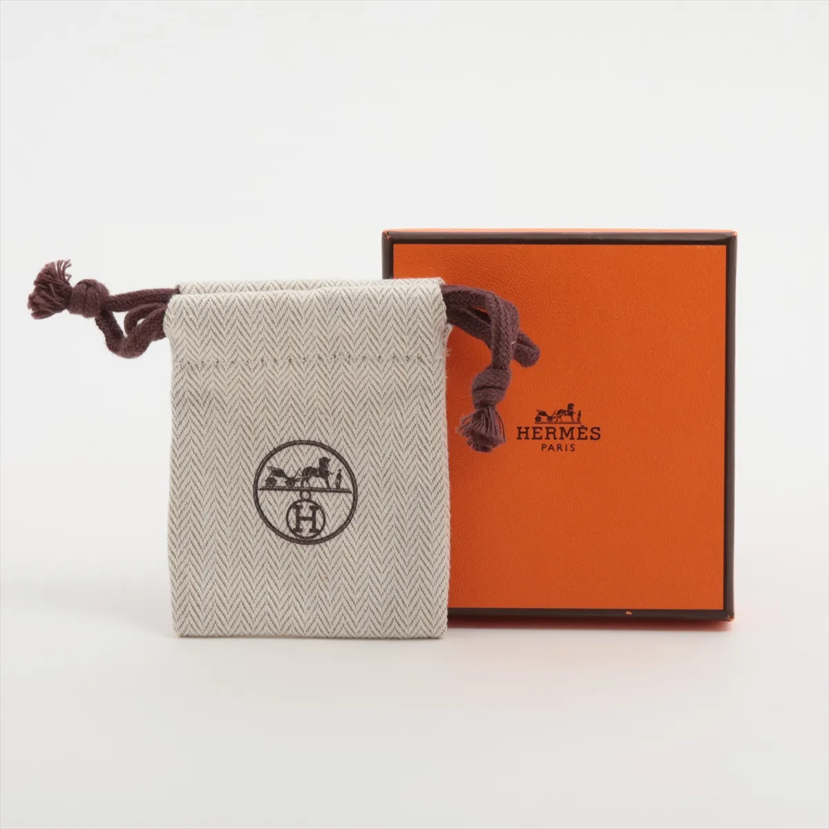 Pop H ST0139 Earrings (for both ears) GP Silver x Orange — view 6