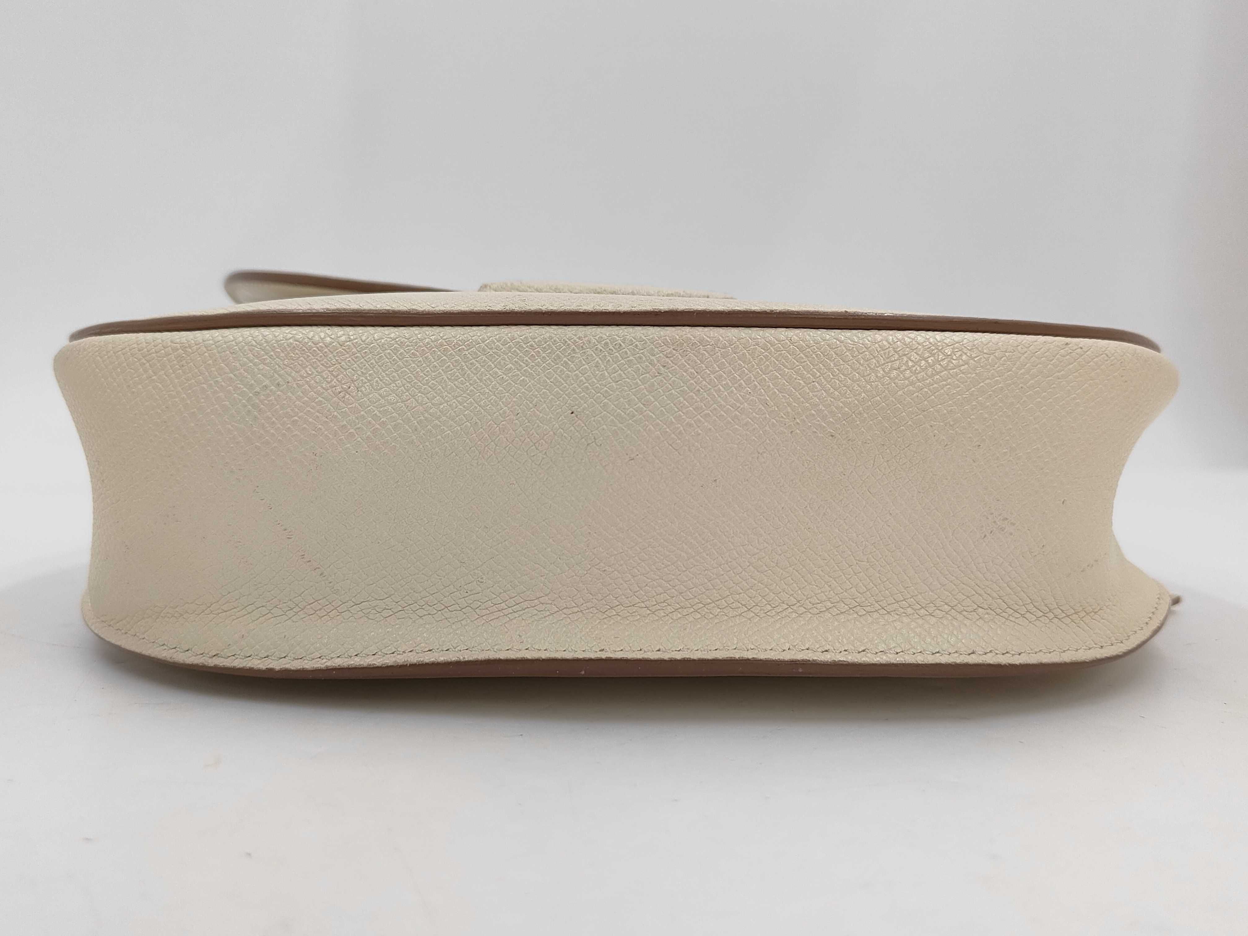Trotter Shoulder Bag, Leather, White Shoulder Bag — view 3