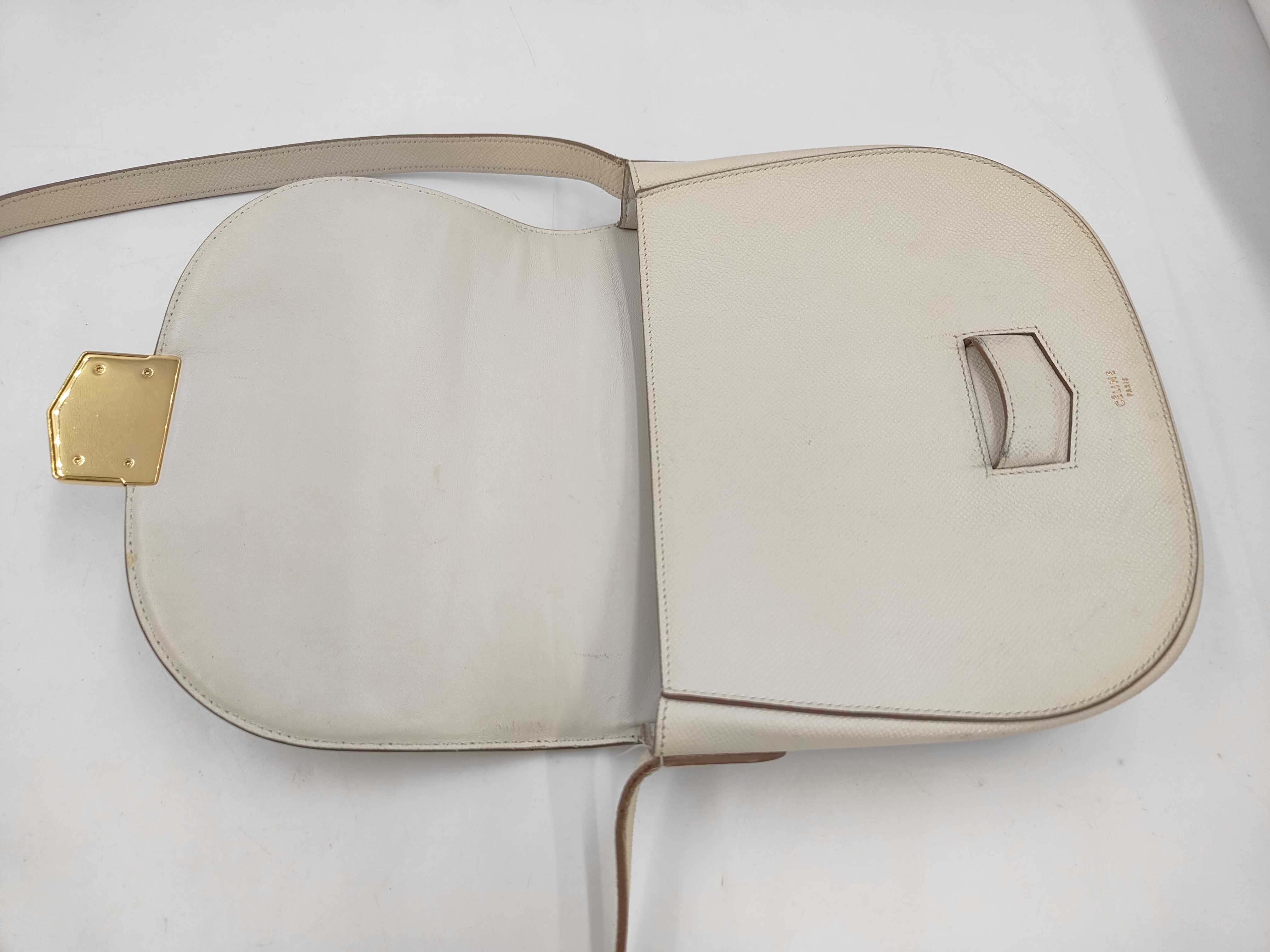 Trotter Shoulder Bag, Leather, White Shoulder Bag — view 8