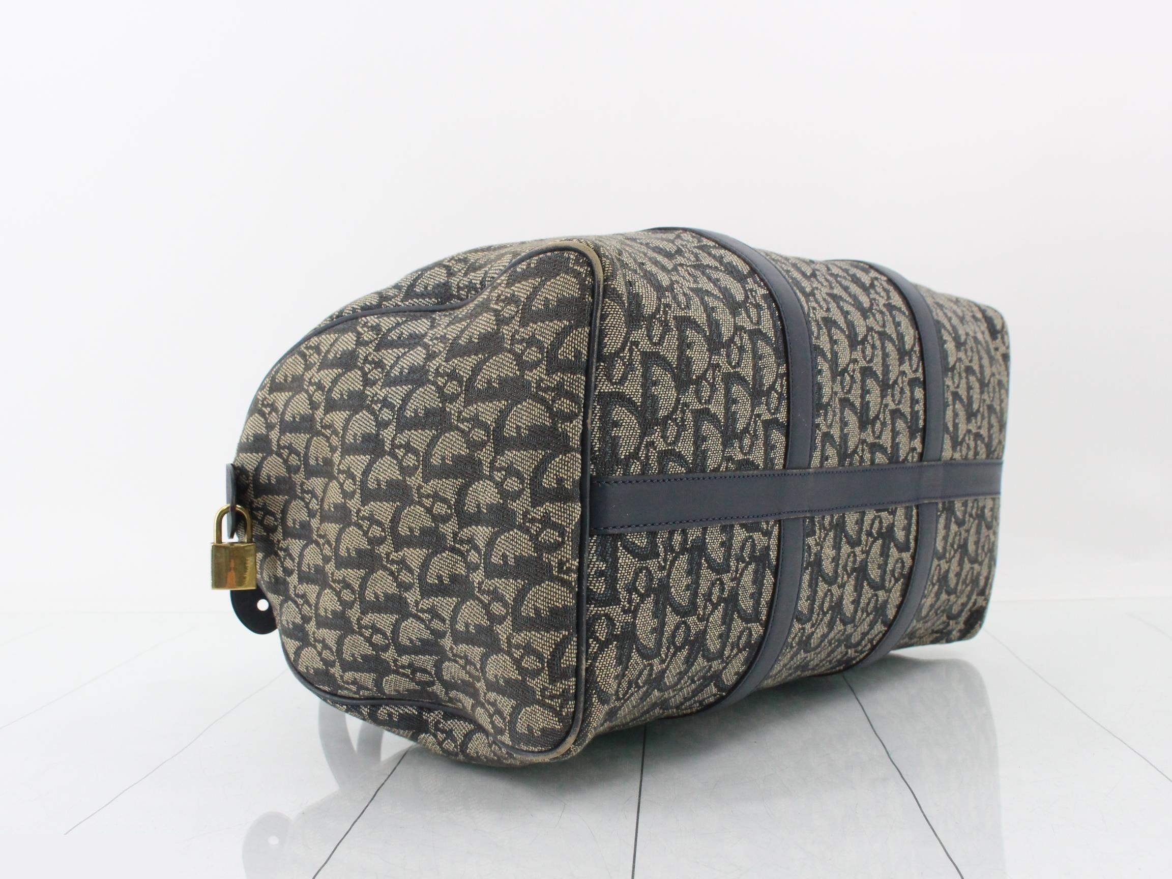 Trotter Boston Bag, Navy — view 5