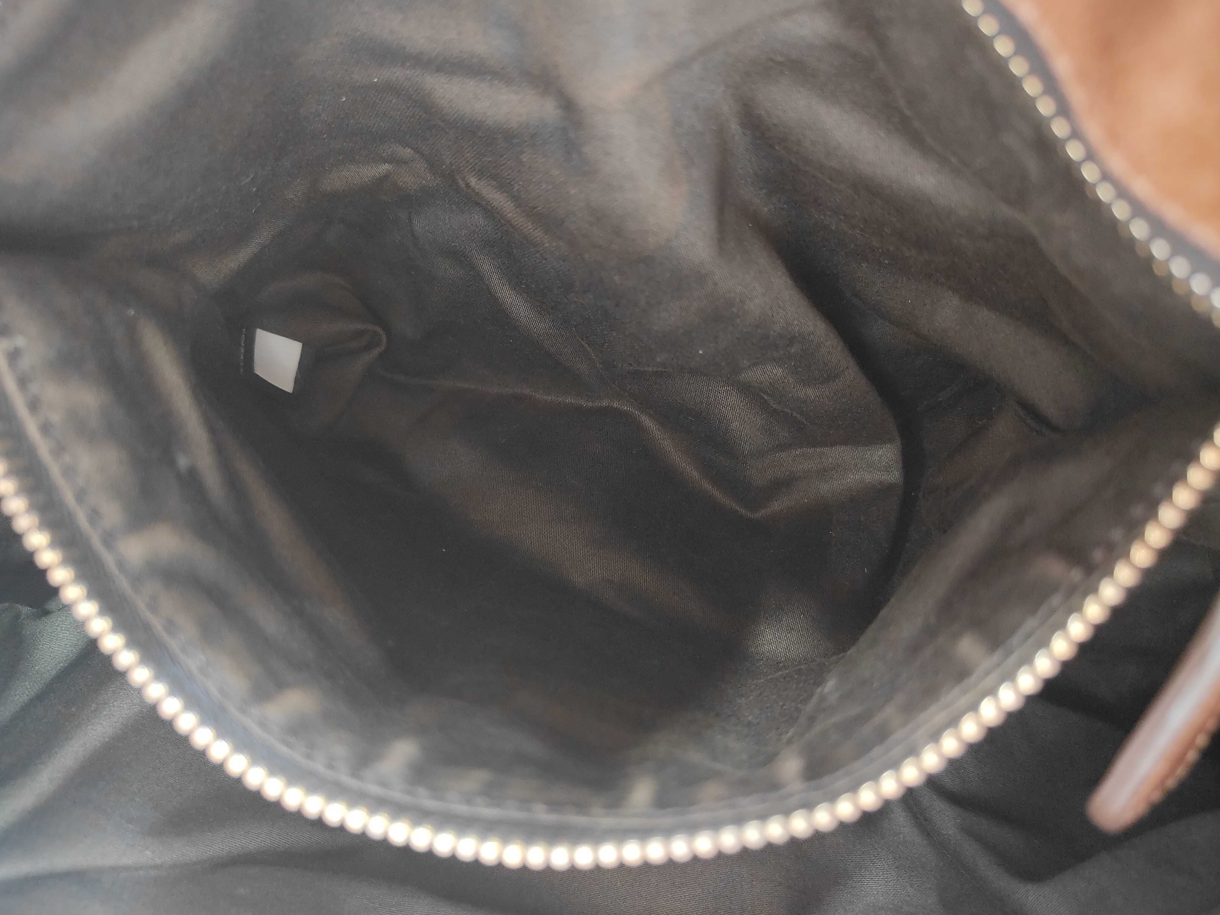 Vitello Luxe Brown 2-Way Handbag with Shoulder Strap (Shoulder Bag/Handbag) — view 12