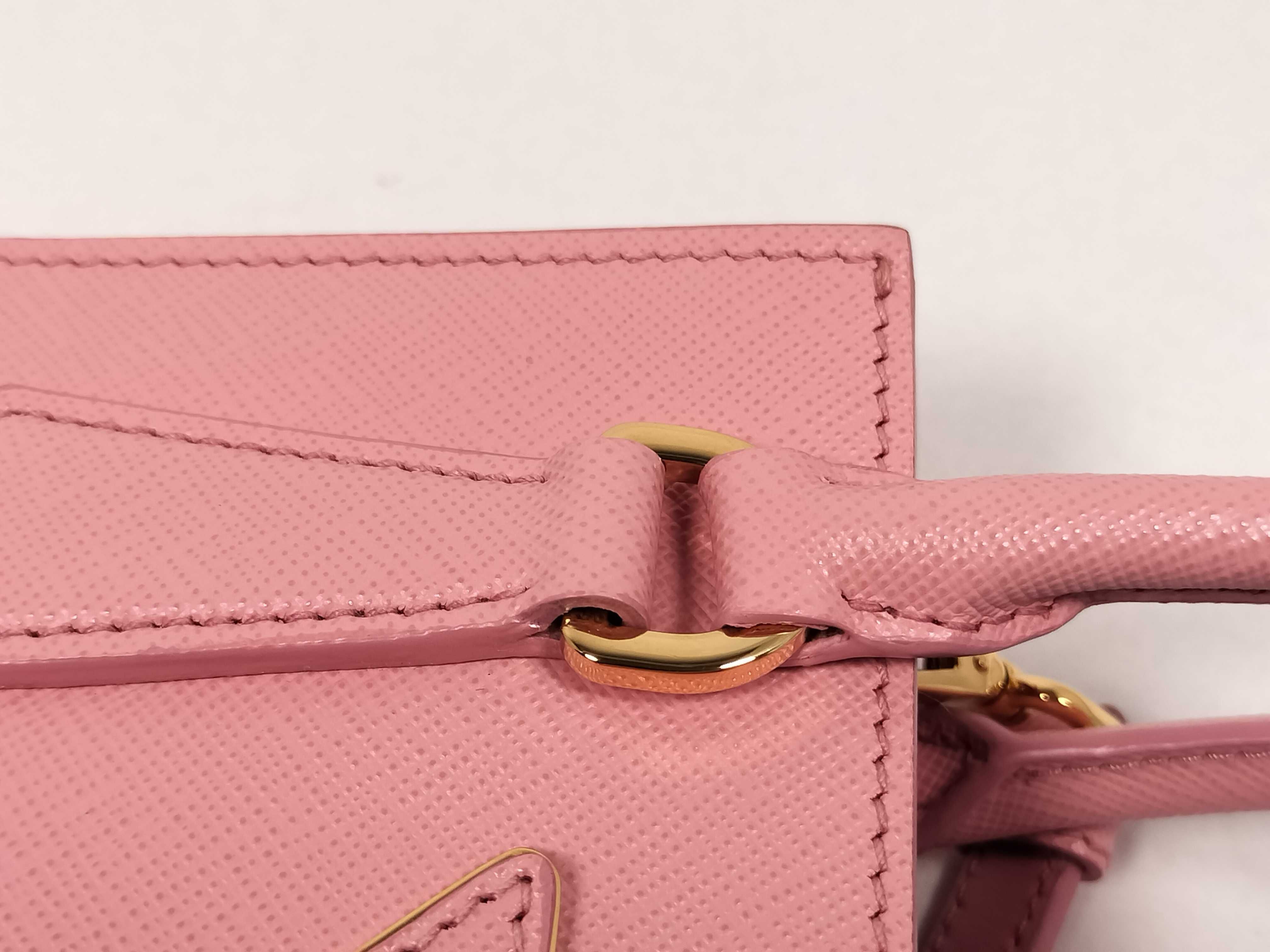 Saffiano 2-Way Tote Bag 1BA358 Pink Handbag Shoulder Bag — view 5