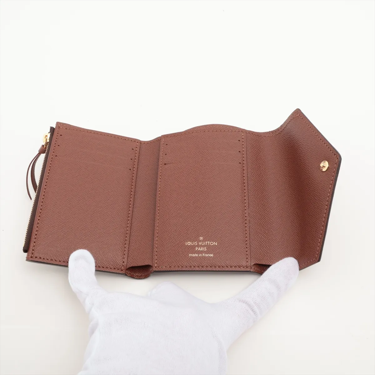 Monogram Portefeuille Victorine M62472 Brown Compact Wallet RFID Reactive — view 4