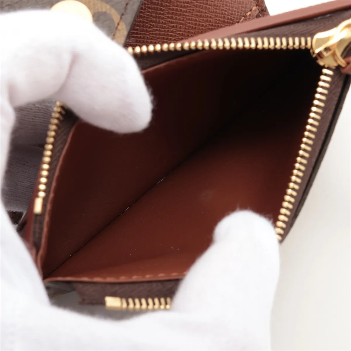 Monogram Portefeuille Victorine M62472 Brown Compact Wallet RFID Reactive — view 6