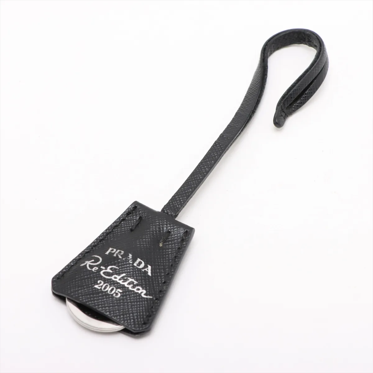 Tessuto Nylon x Leather Shoulder Bag Black Crochette Strap Rip — view 14