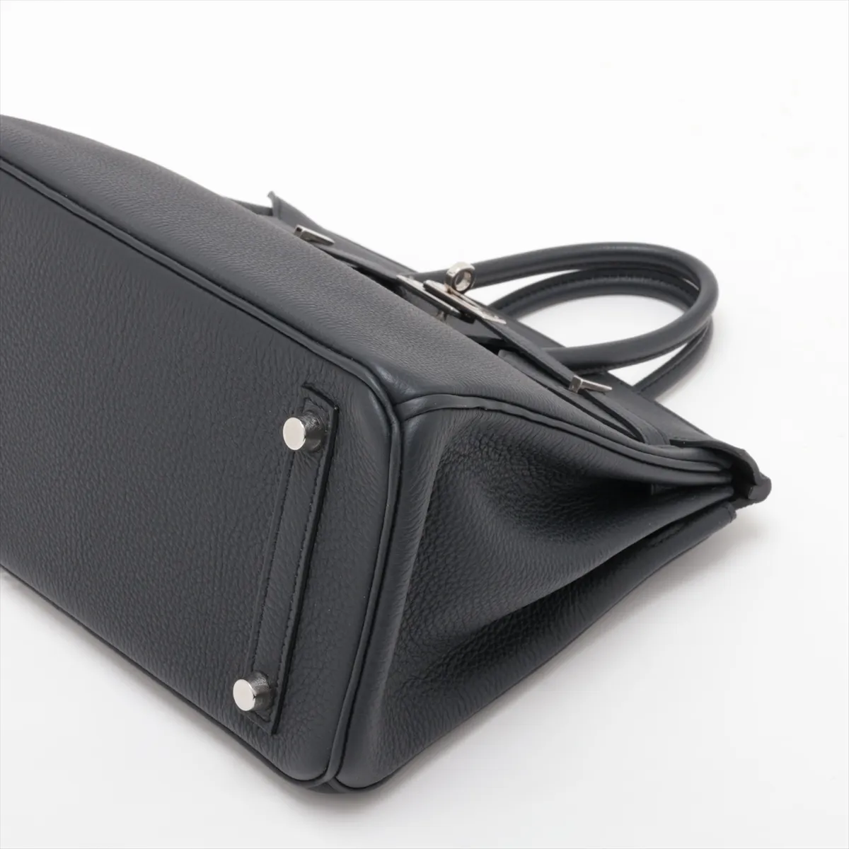 [Individually packaged] Hermes Birkin 25 Letournée Togo Black Silver Hardware T: 2015 — view 3