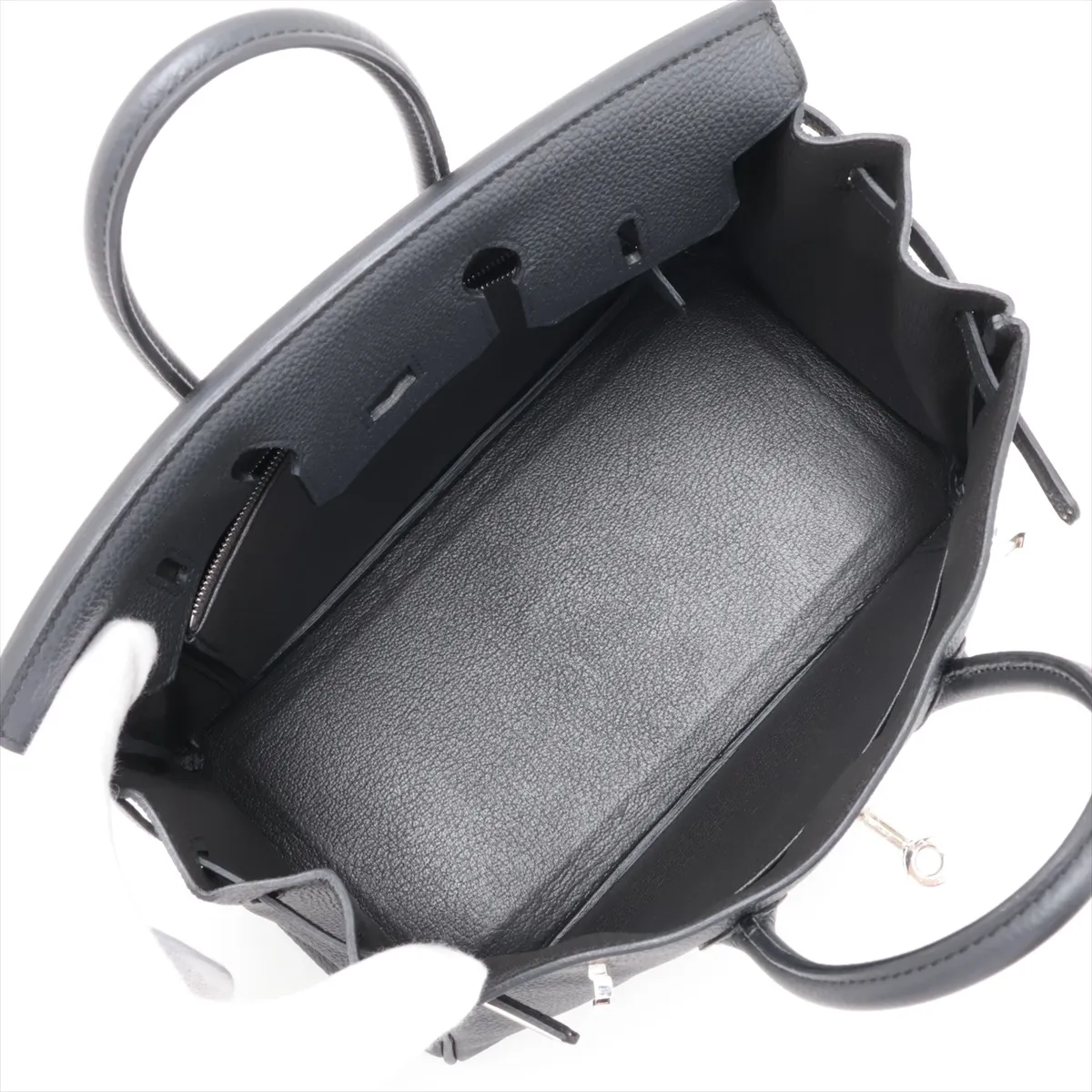[Individually packaged] Hermes Birkin 25 Letournée Togo Black Silver Hardware T: 2015 — view 7