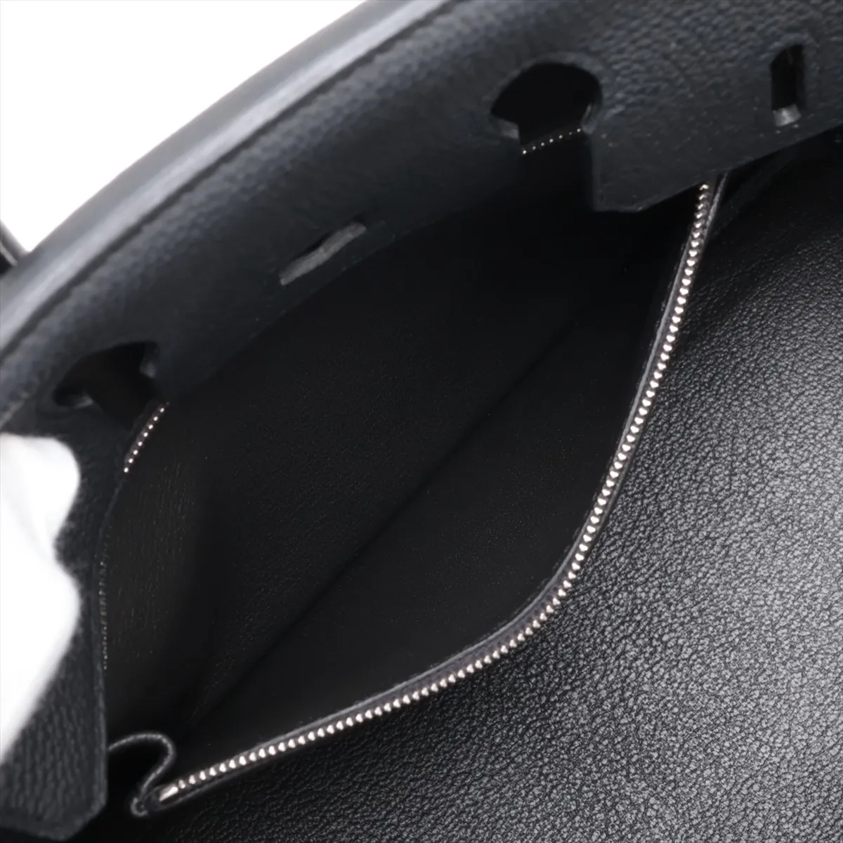 [Individually packaged] Hermes Birkin 25 Letournée Togo Black Silver Hardware T: 2015 — view 9