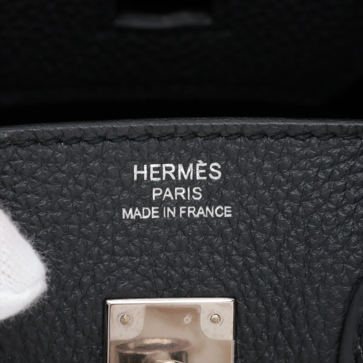 [Individually packaged] Hermes Birkin 25 Letournée Togo Black Silver Hardware T: 2015 — view 10