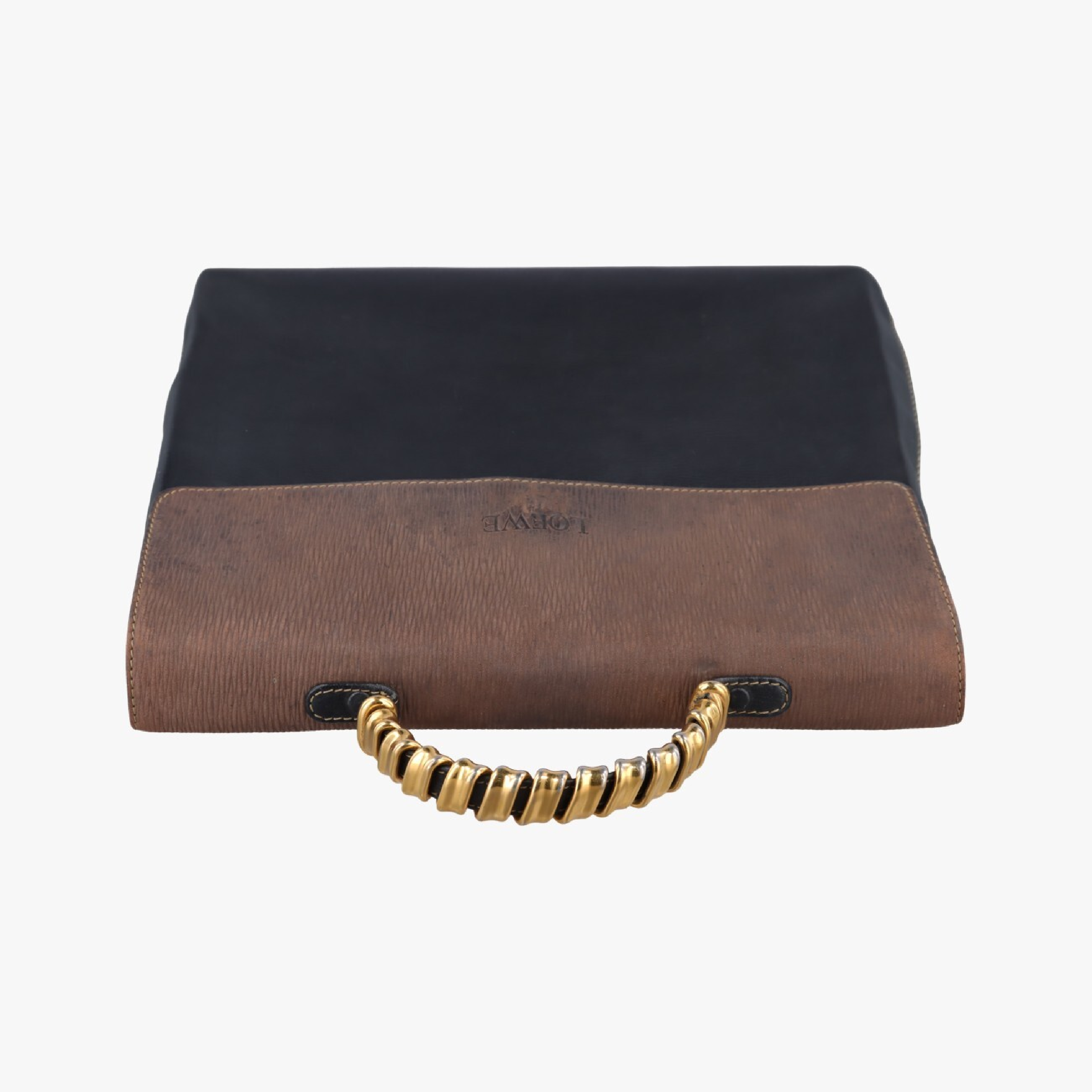 Velázquez Brown x Black Leather Handbag — view 5