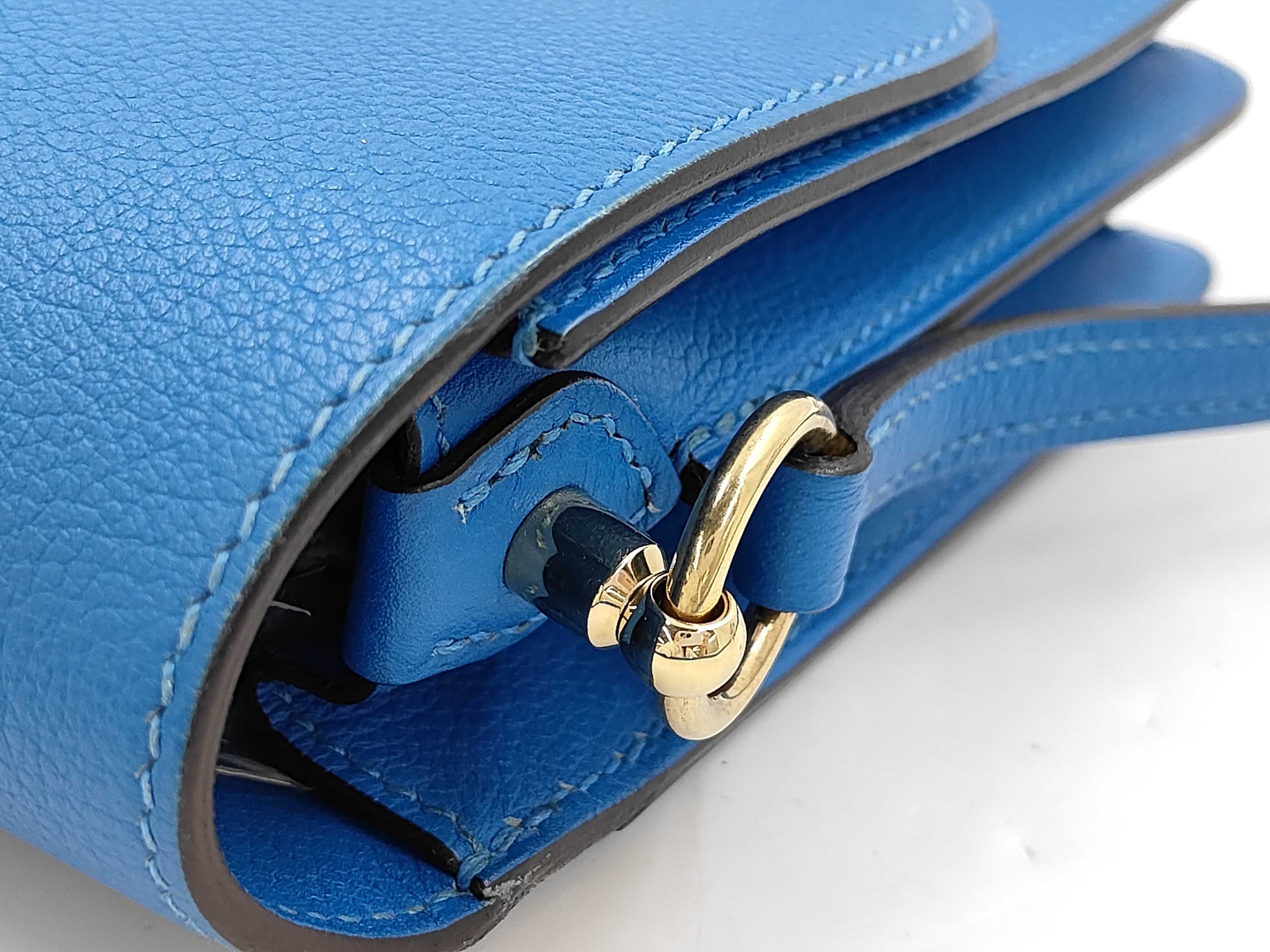 Sac Lauris Mini Evercolor Gold Hardware Shoulder Bag (X Stamp) — view 5