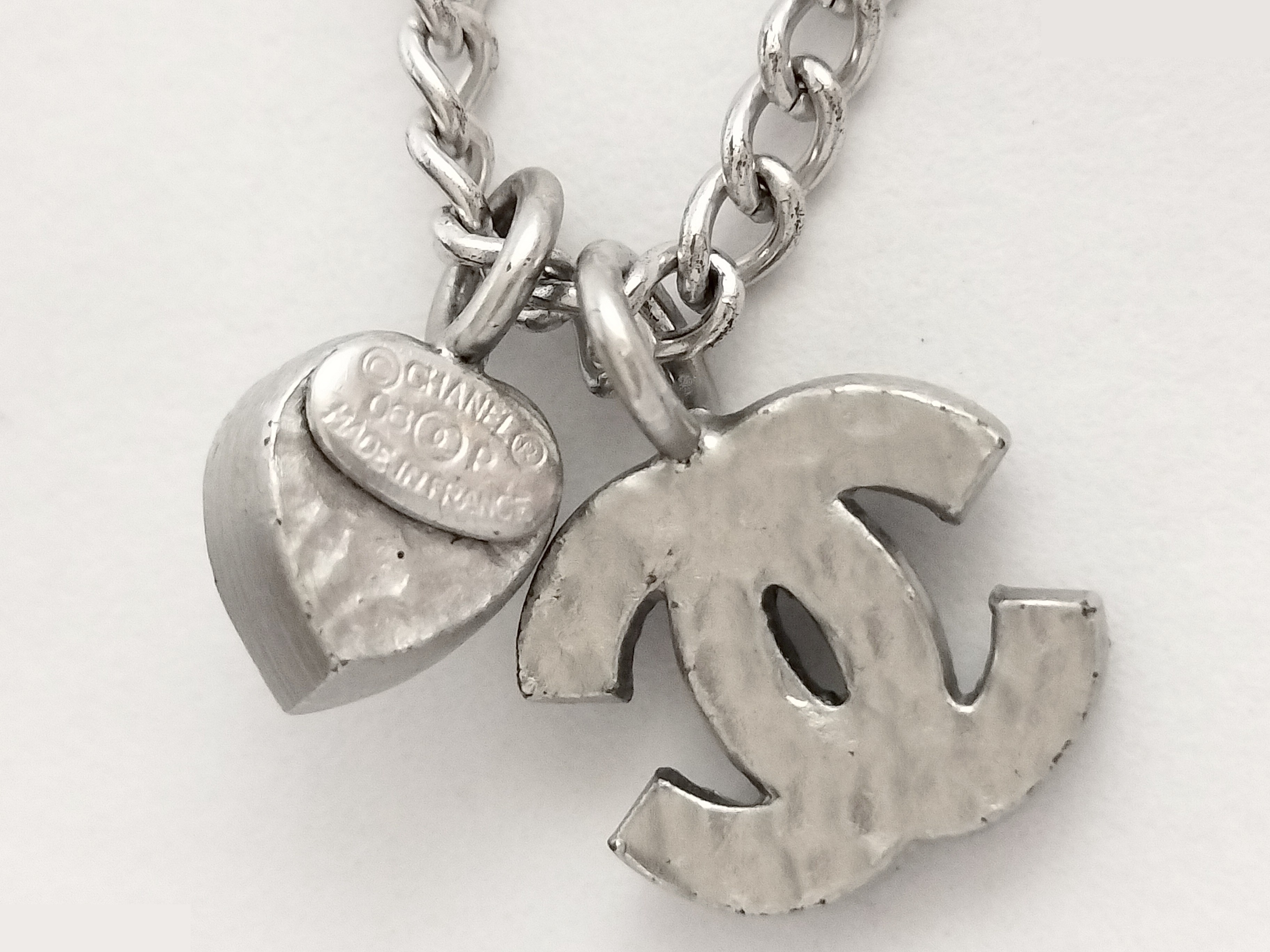 Coco Rhinestone Silver Necklace, Chain approx. 42cm — view 3