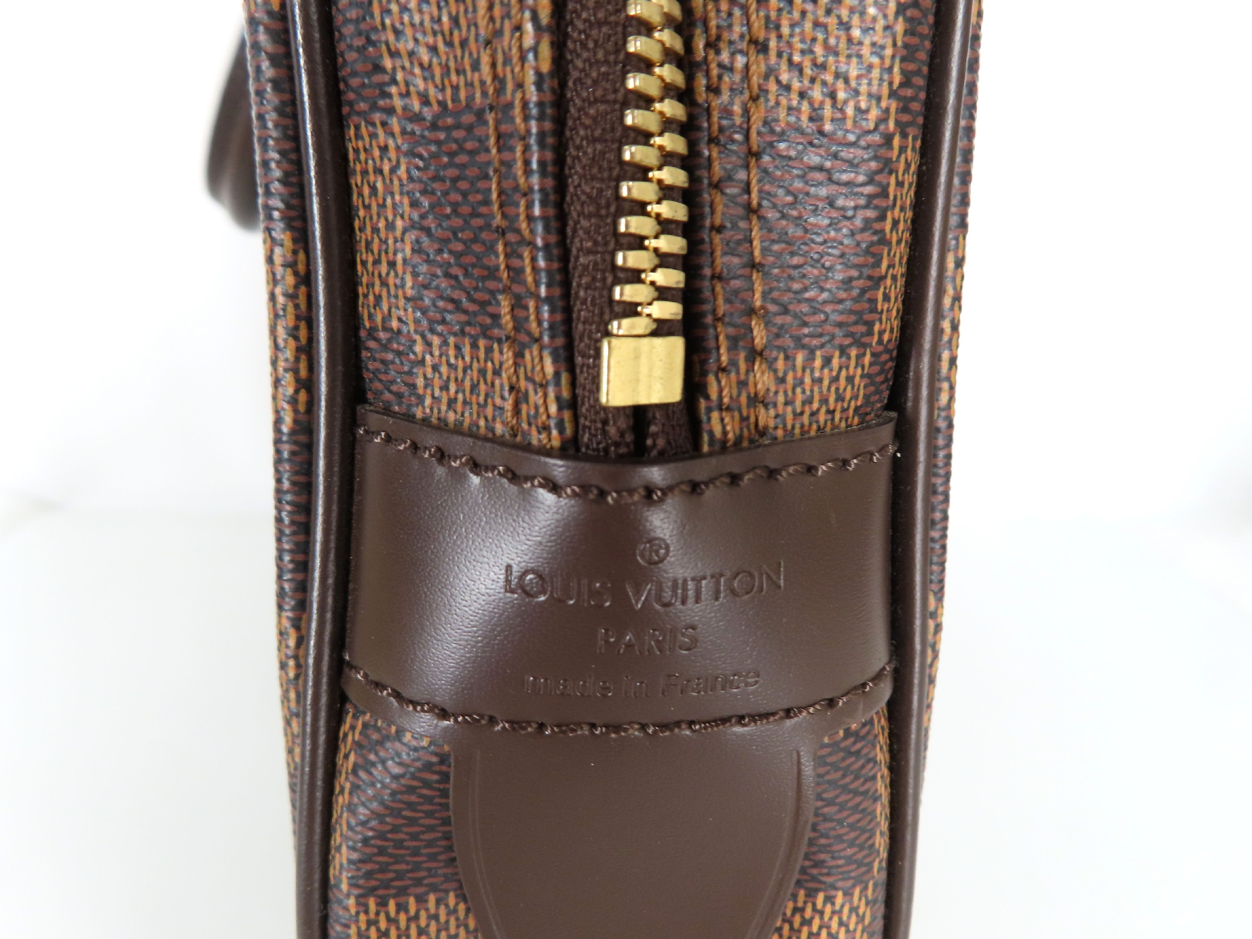 Damier ID- Damier Porte Document Voyages Canvas N41124 RI0110 Brown #RI0 Business Bag — view 9