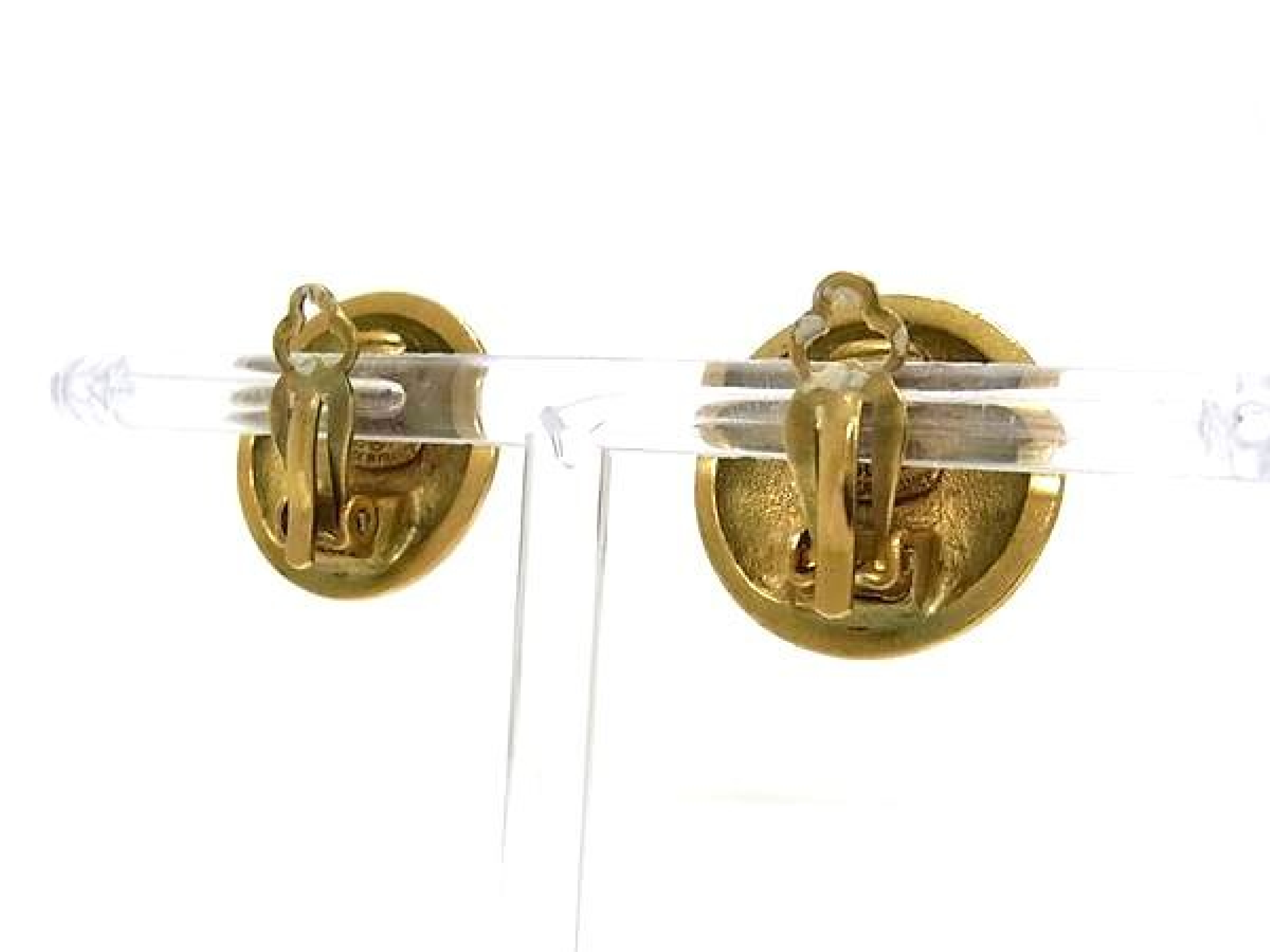 Coco Mark 95P Clip-on Earrings, Gold Tone, Women's Accessory, FY4011 Earrings — view 2