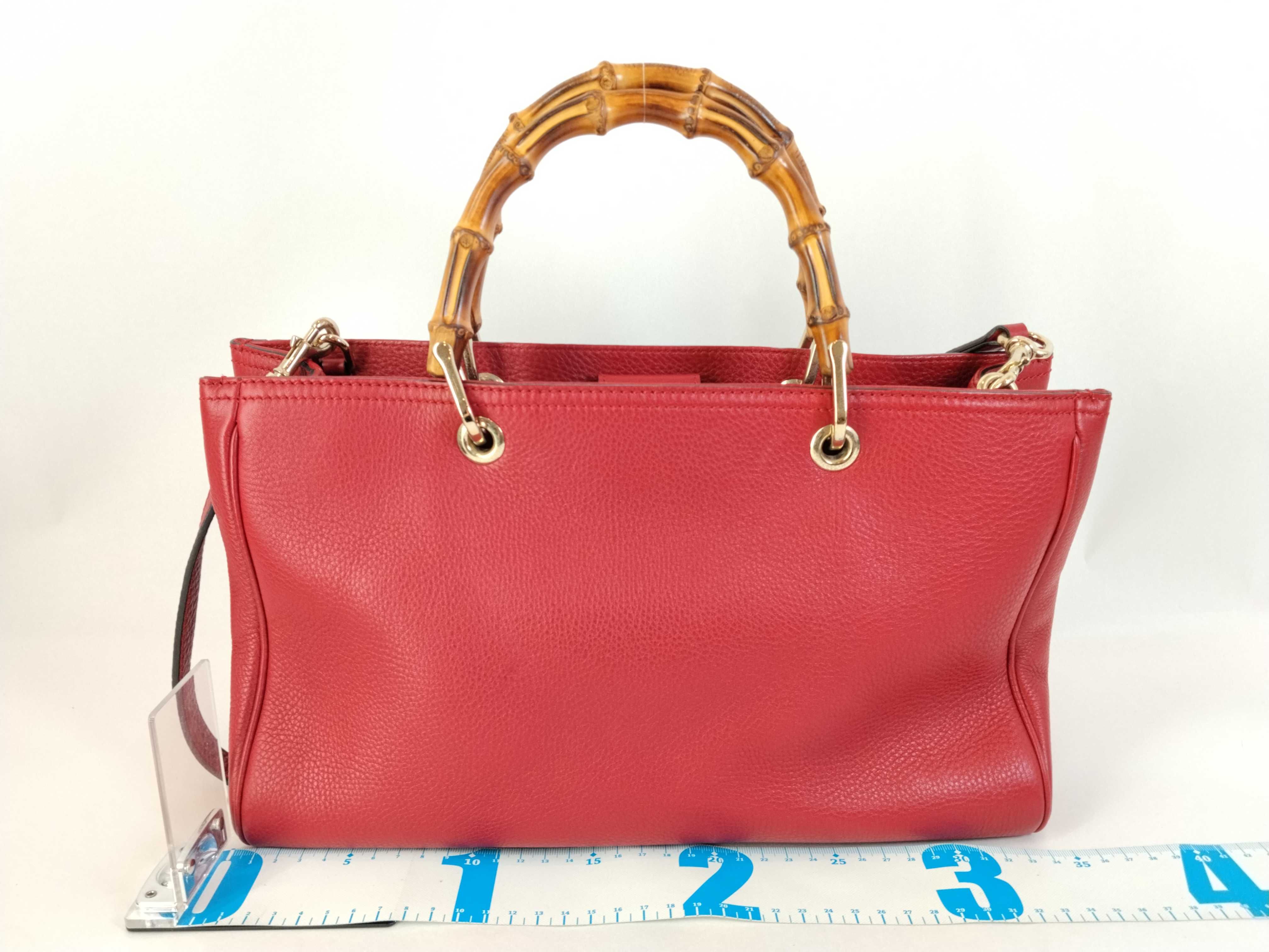 Bamboo Shopper Leather Handbag — view 2