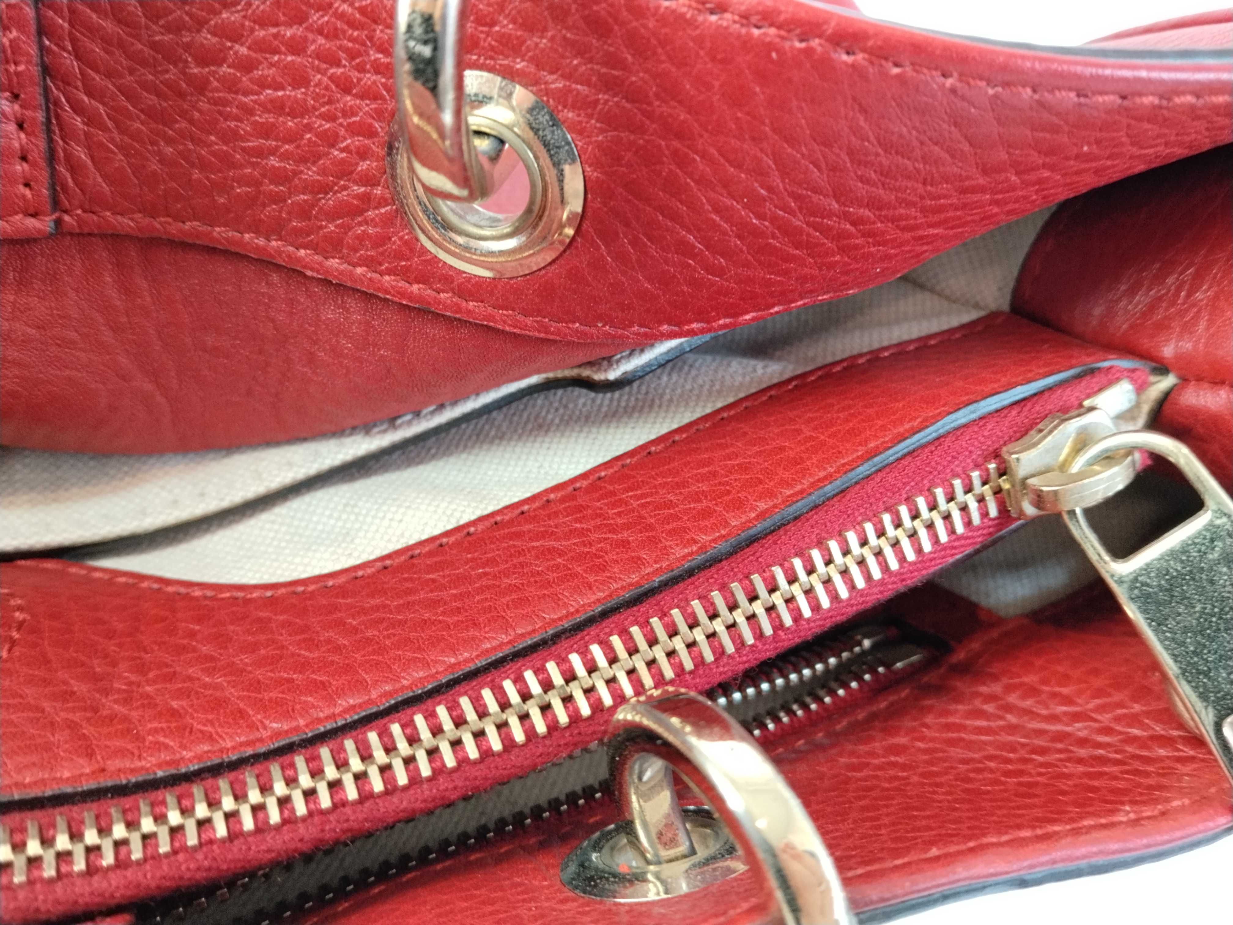 Bamboo Shopper Leather Handbag — view 15