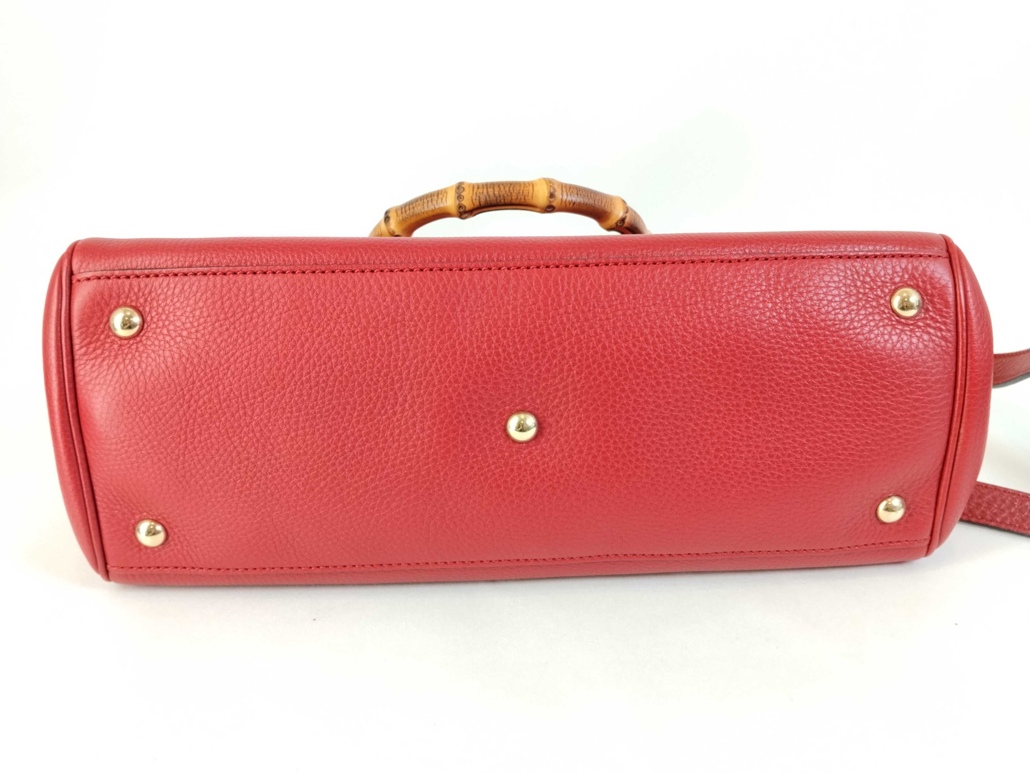 Bamboo Shopper Leather Handbag — view 10