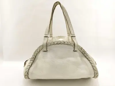 Intrecciato Woven Mini Boston Bag Handbag Leather Handbag