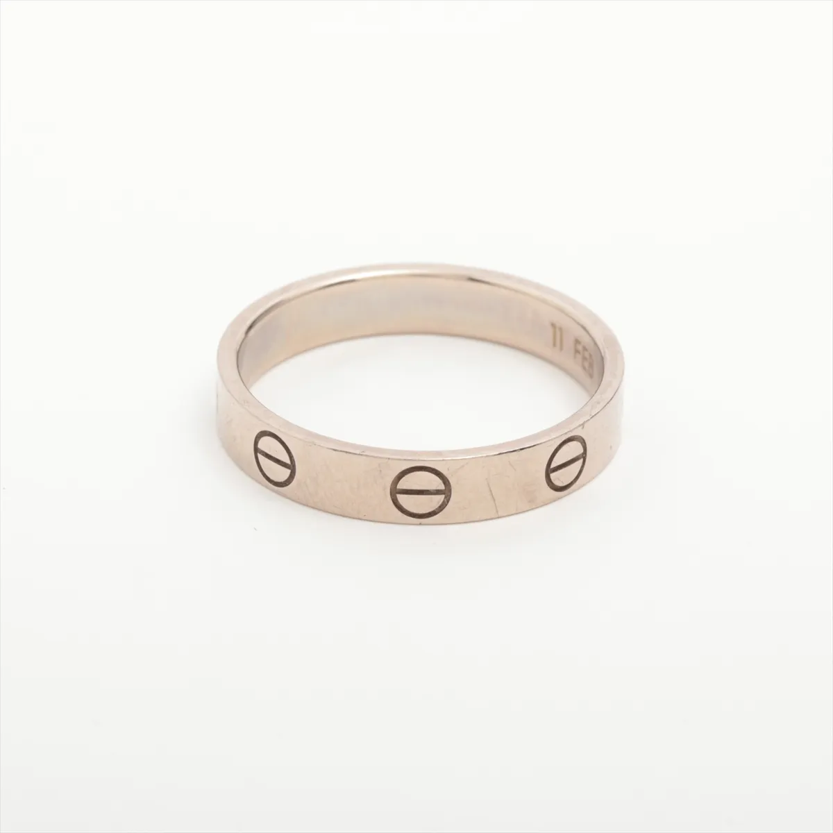 Mini Love Ring 750 (WG) 3.5g Size 55 Name 535AOO — view 2