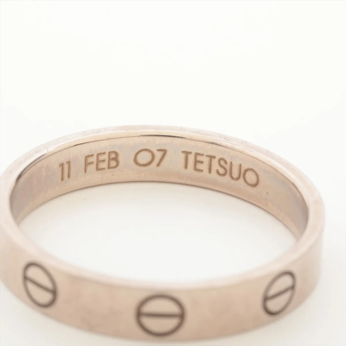 Mini Love Ring 750 (WG) 3.5g Size 55 Name 535AOO — view 4