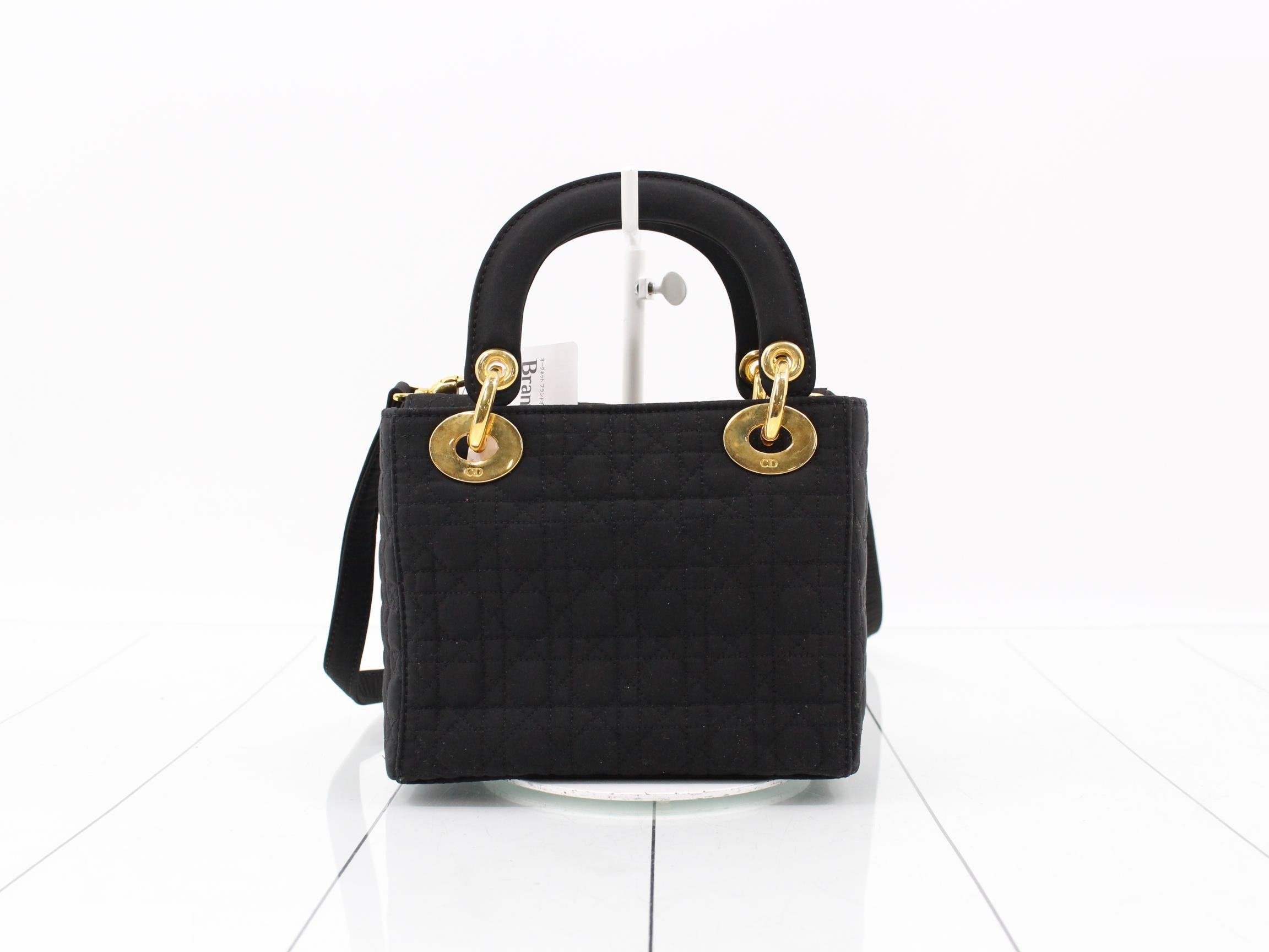 Cannage 2-way Shoulder Bag, Black — view 2