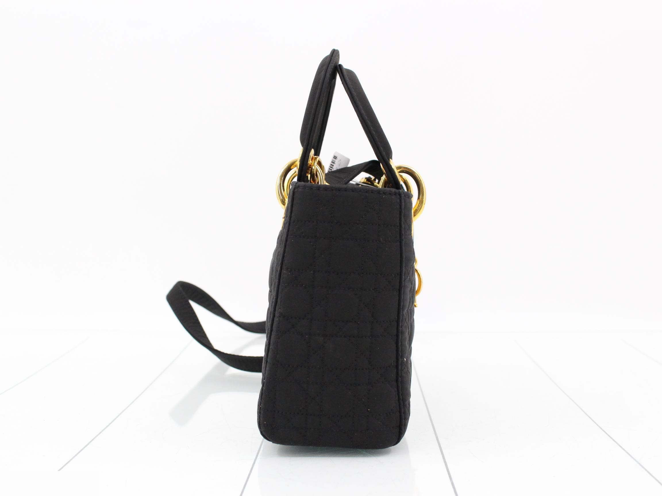 Cannage 2-way Shoulder Bag, Black — view 4