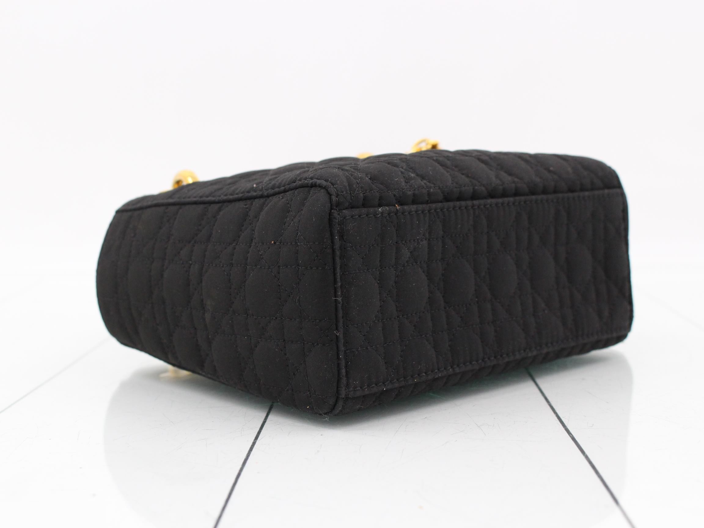 Cannage 2-way Shoulder Bag, Black — view 5