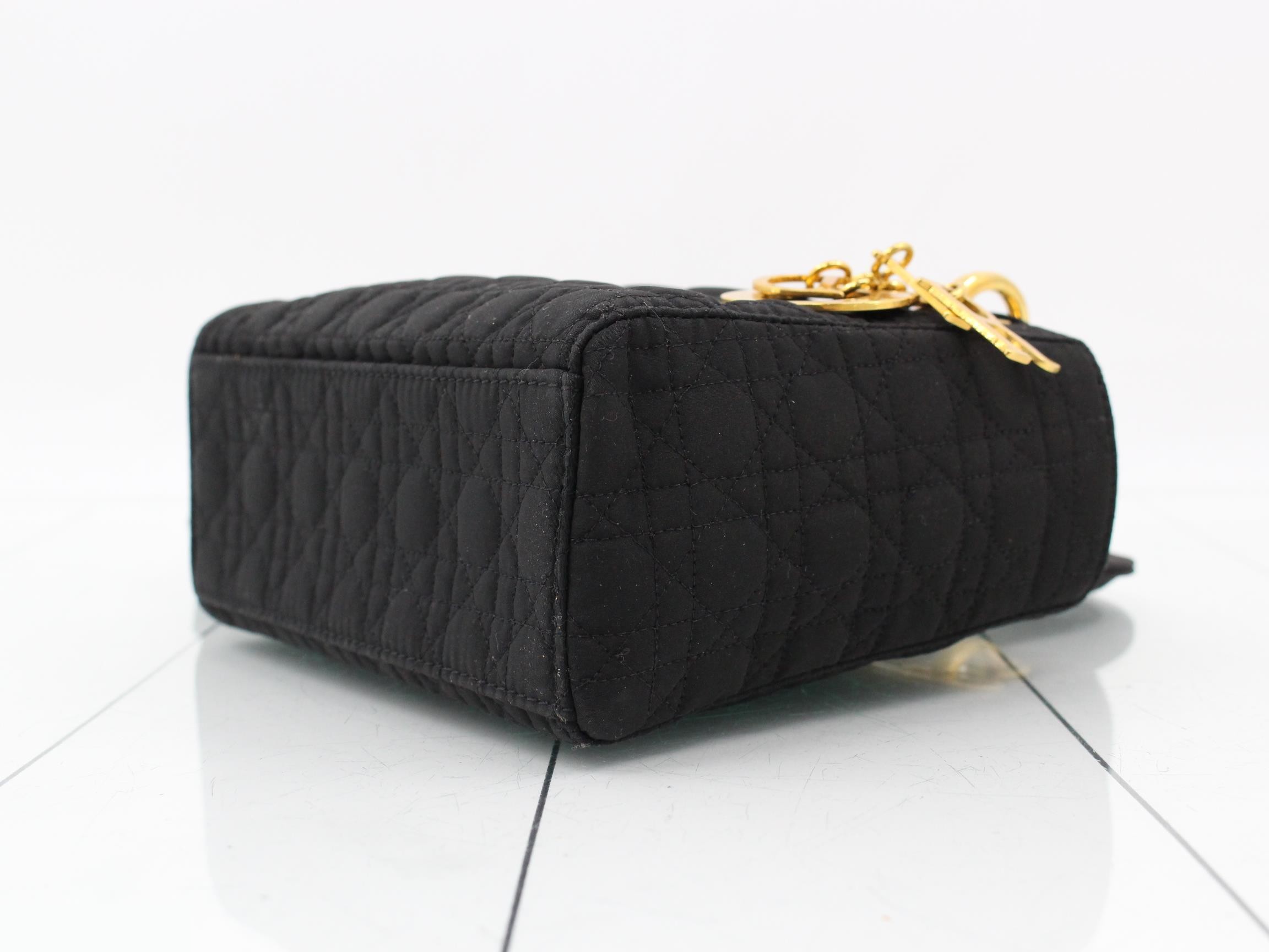 Cannage 2-way Shoulder Bag, Black — view 6