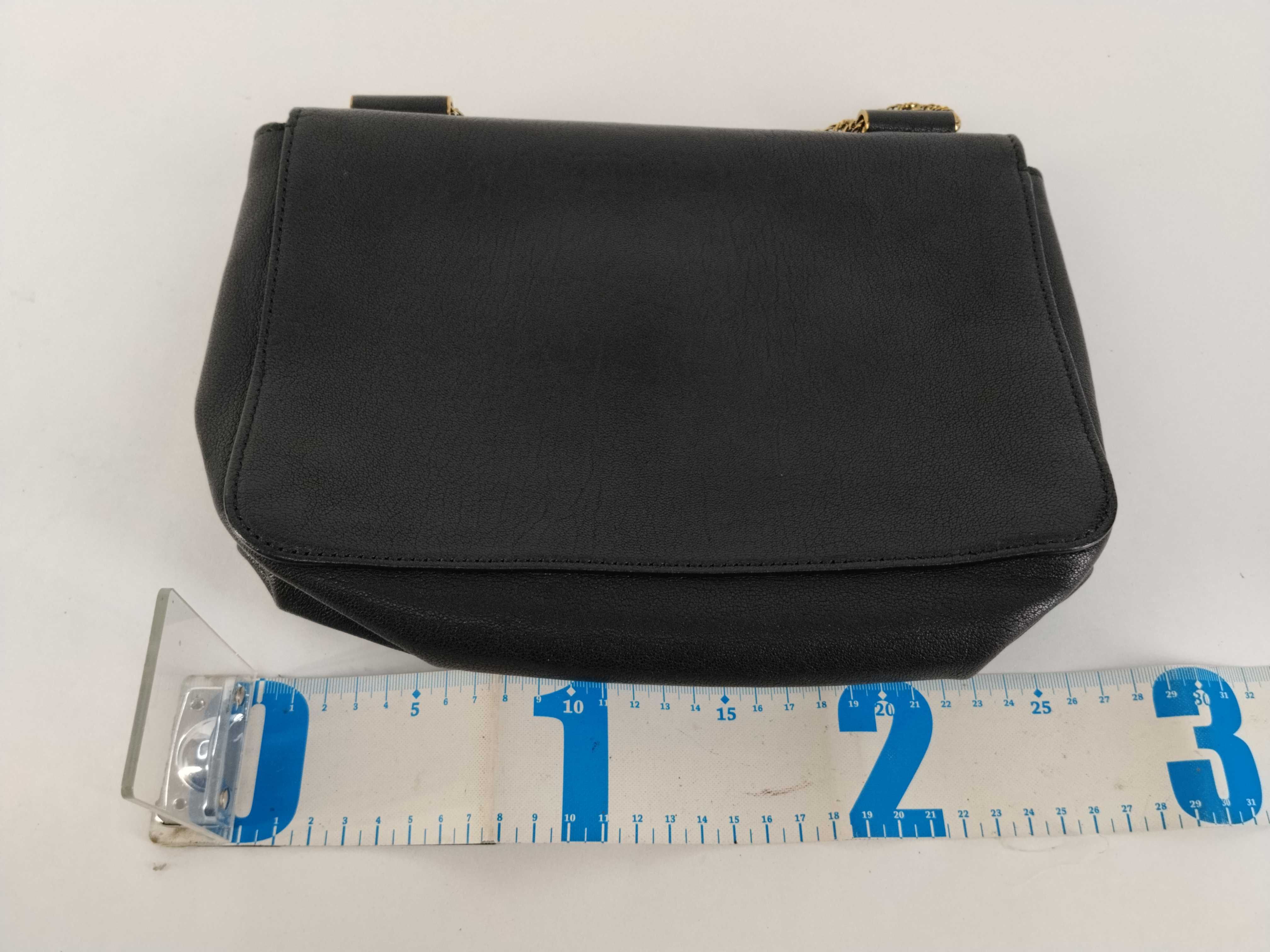 shoulder bag, leather, black. — view 2