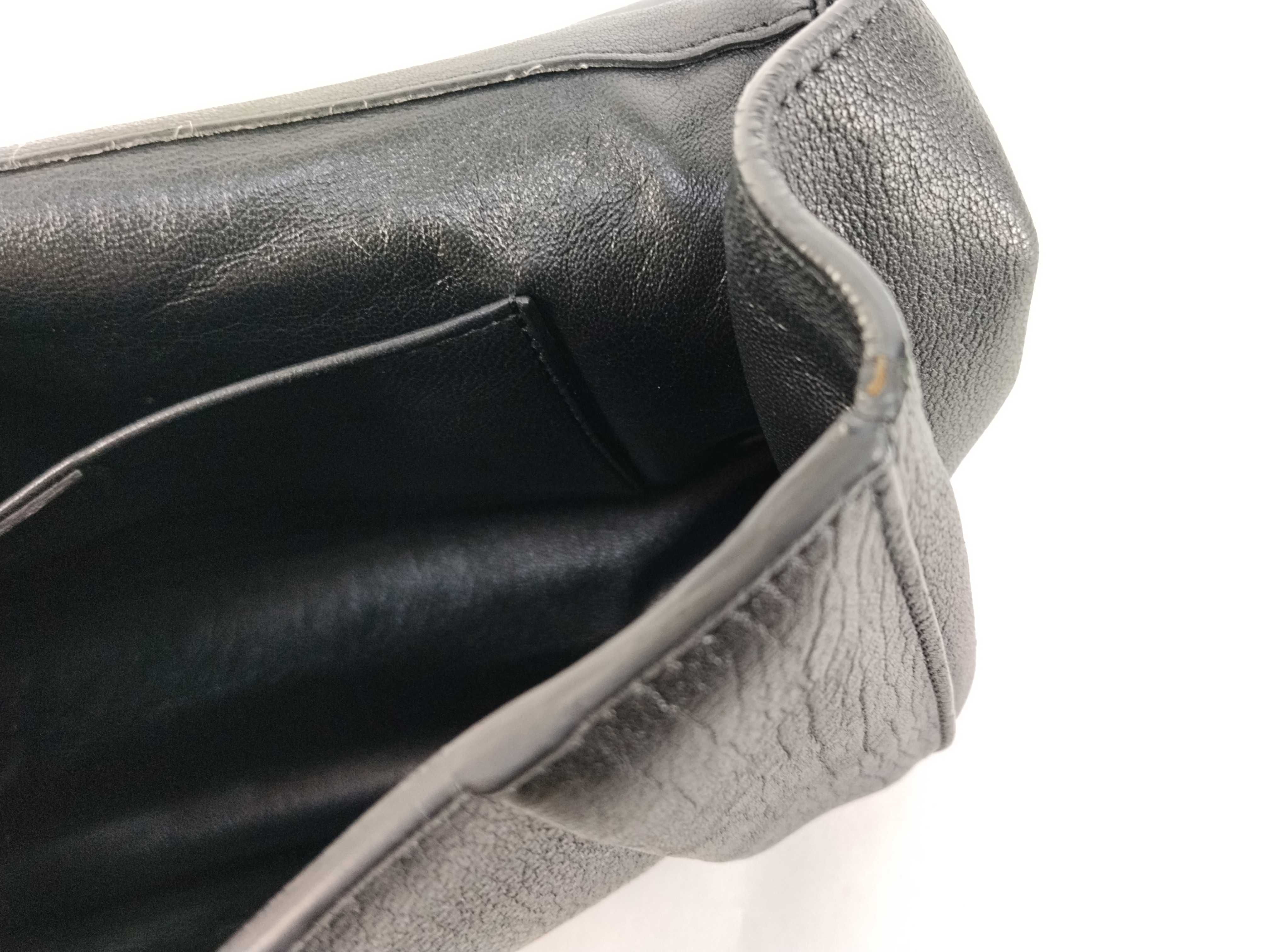 shoulder bag, leather, black. — view 13