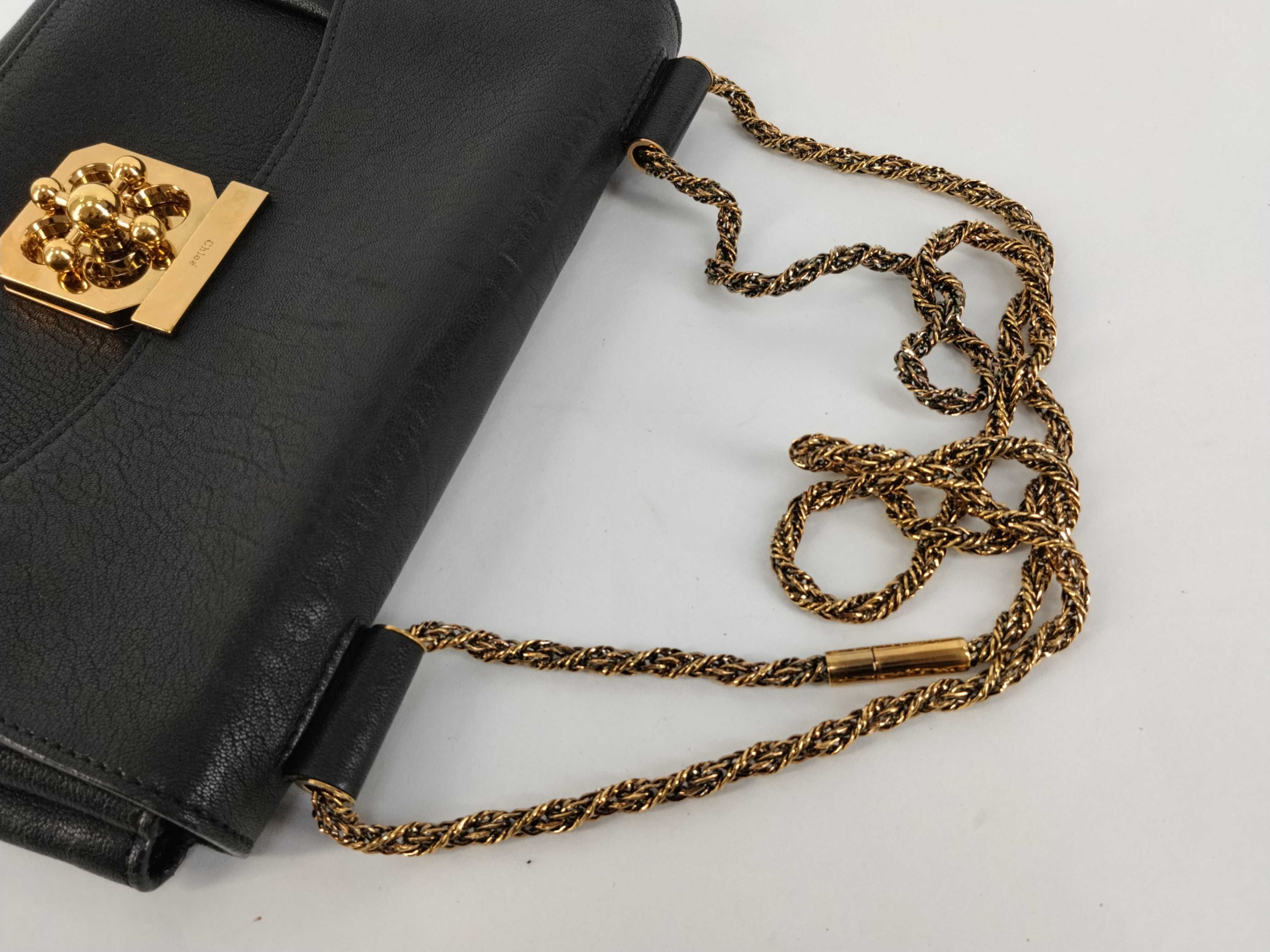 shoulder bag, leather, black. — view 3