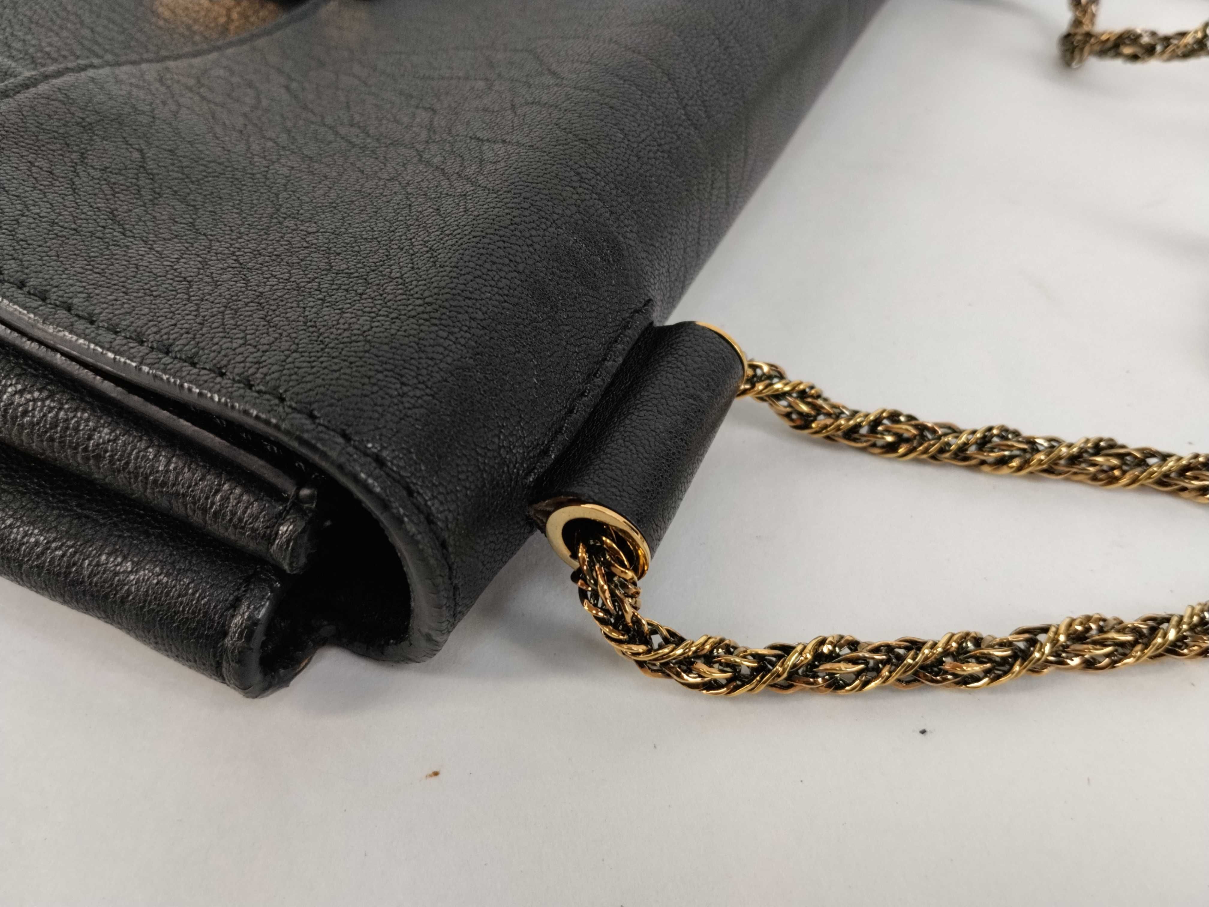 shoulder bag, leather, black. — view 5
