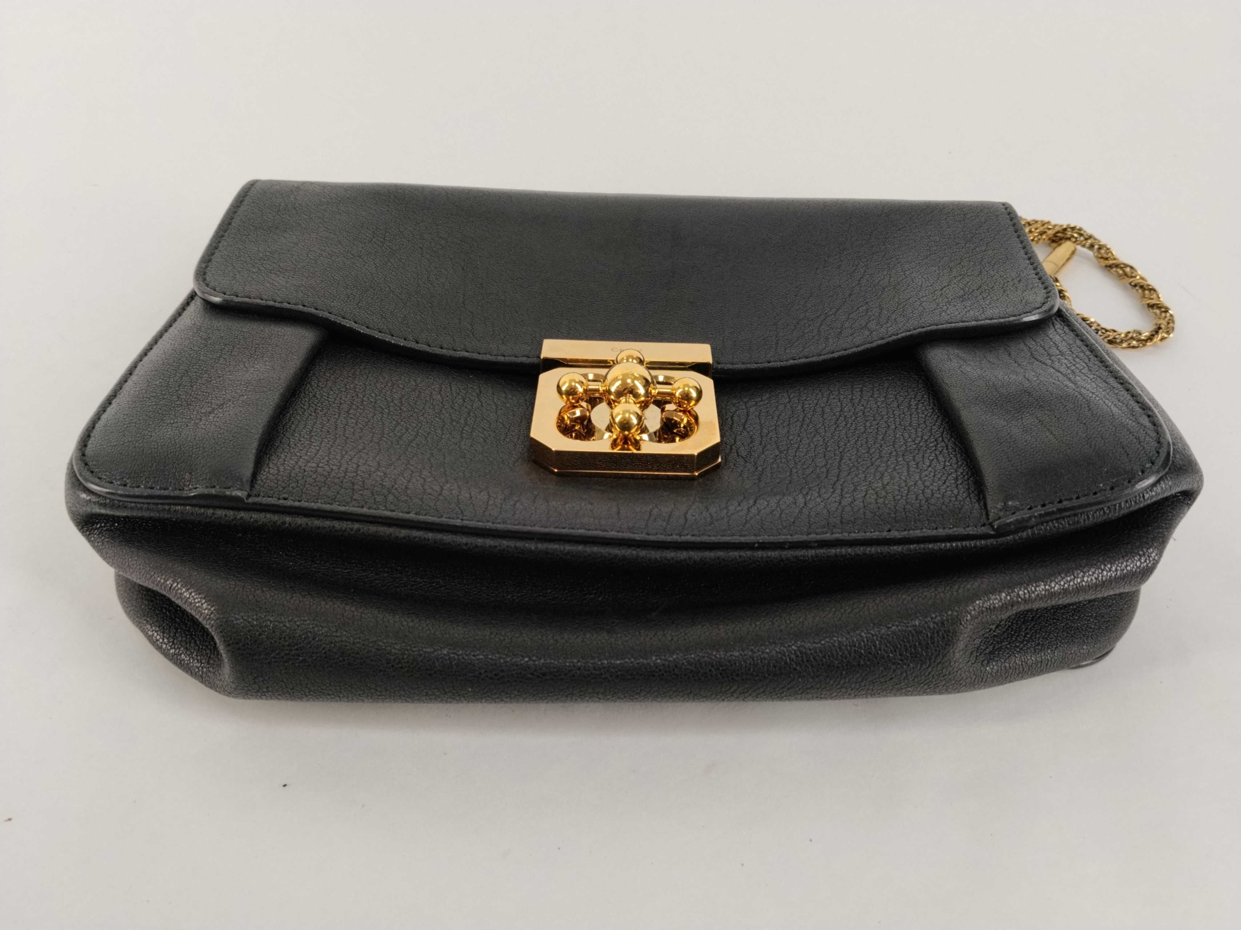 shoulder bag, leather, black. — view 7