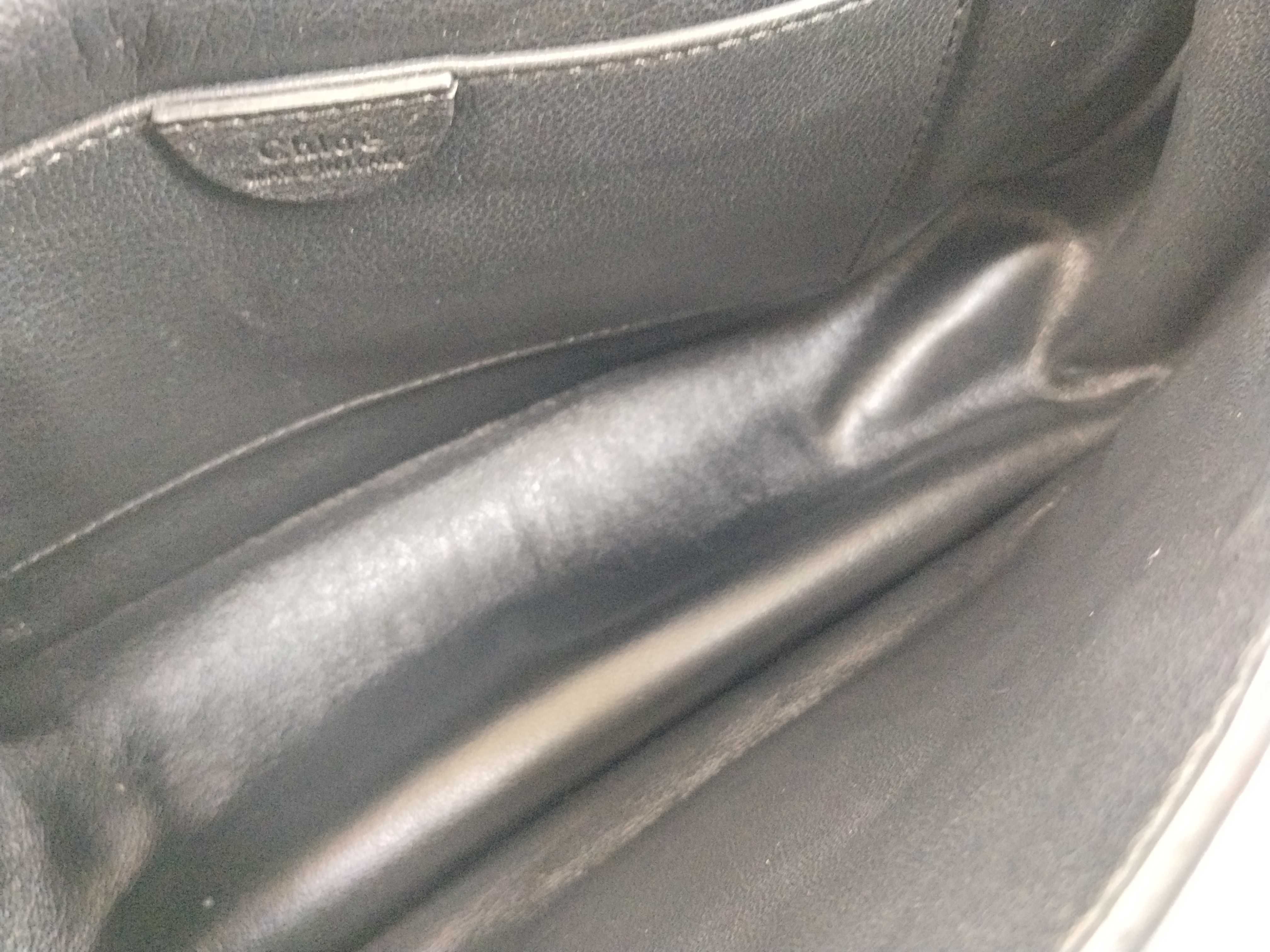 shoulder bag, leather, black. — view 10