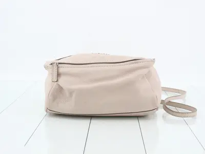 Mini shoulder bag, pink beige
