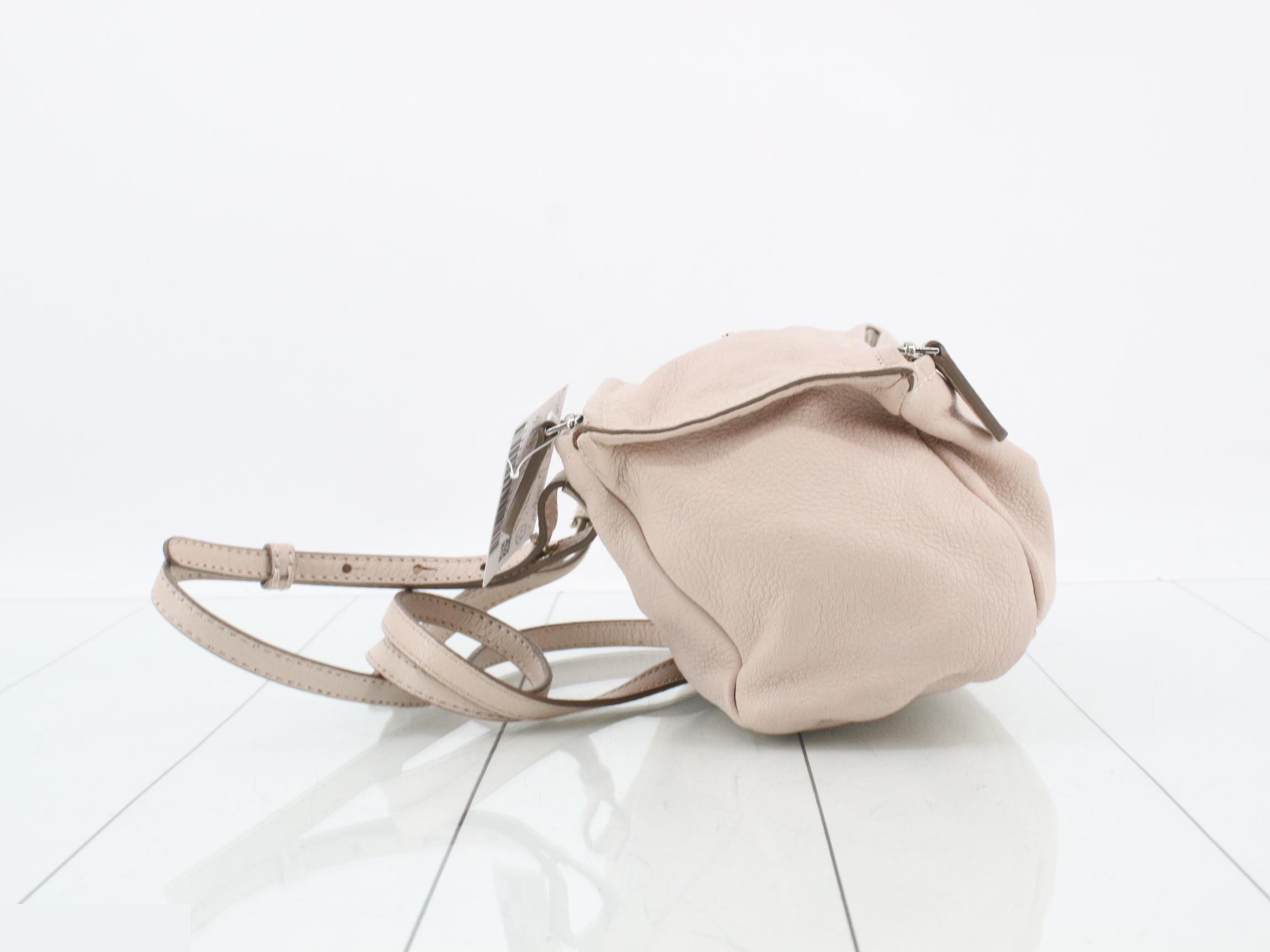 Mini shoulder bag, pink beige — view 4