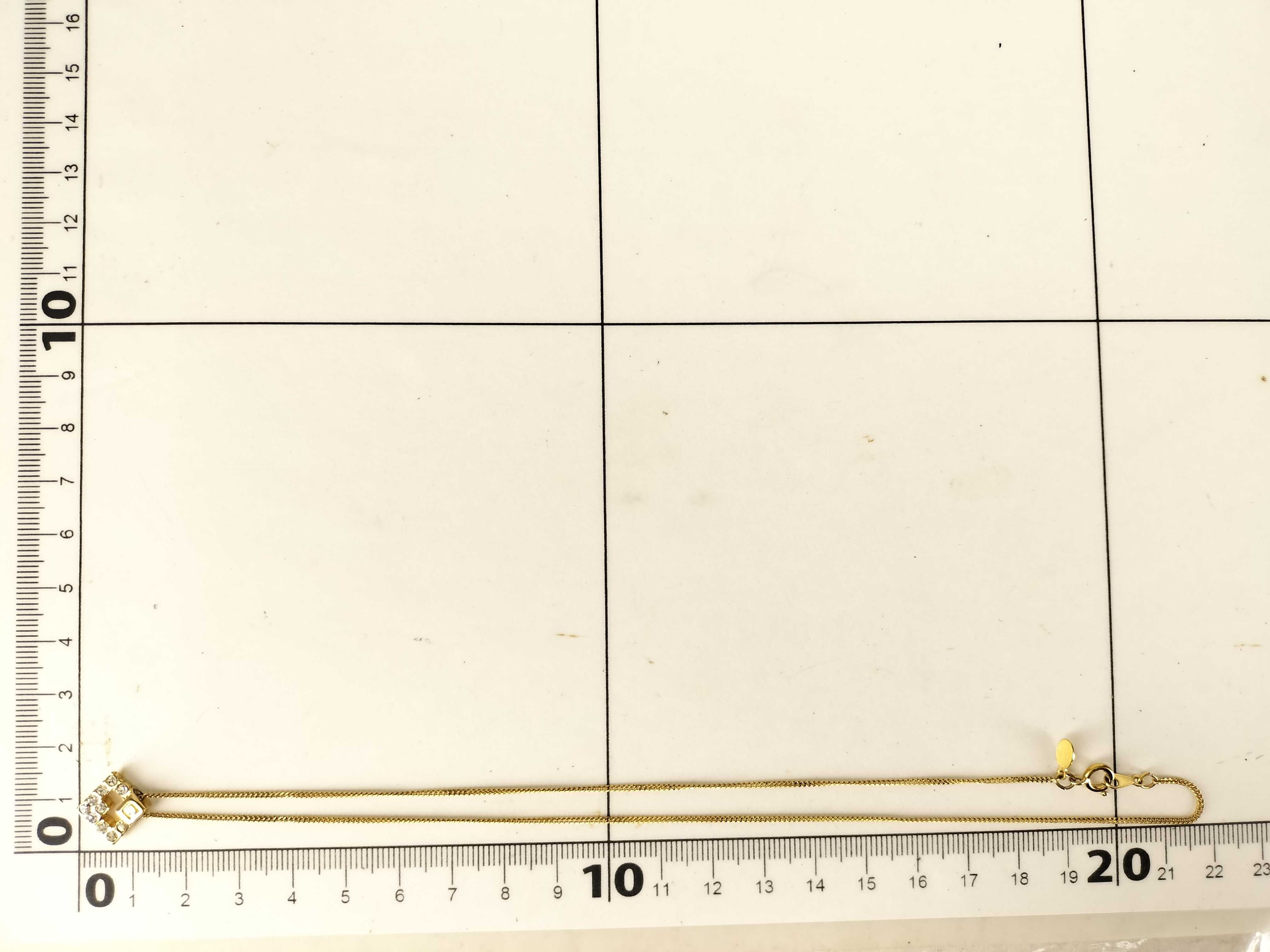 Necklace, Gold Line Necklace — view 7