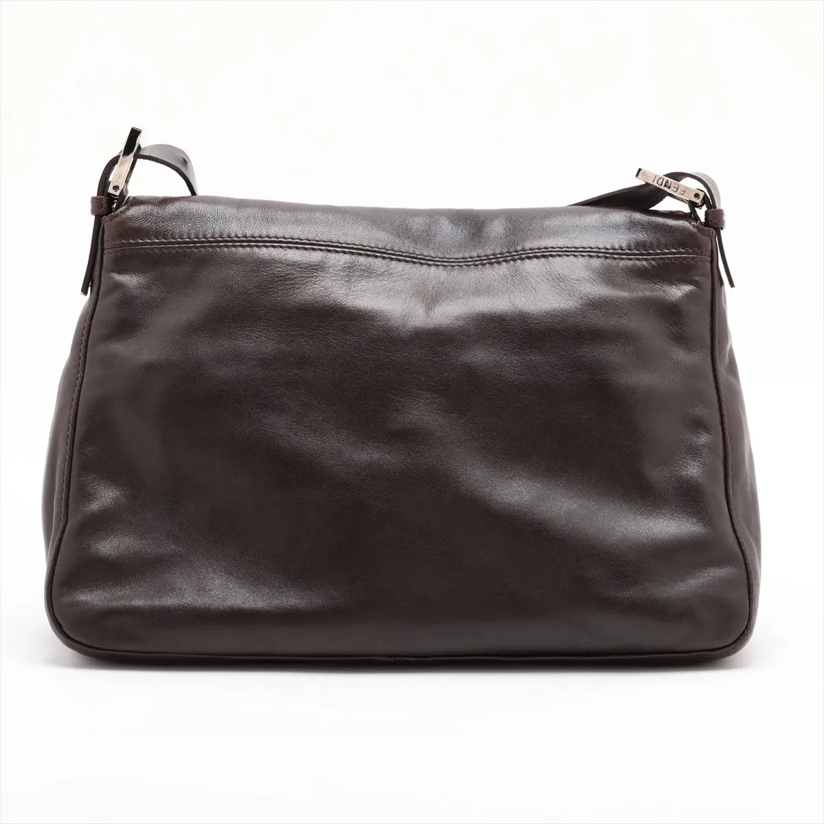 Mamma Bucket Leather Shoulder Bag, Brown, 26325 — view 2
