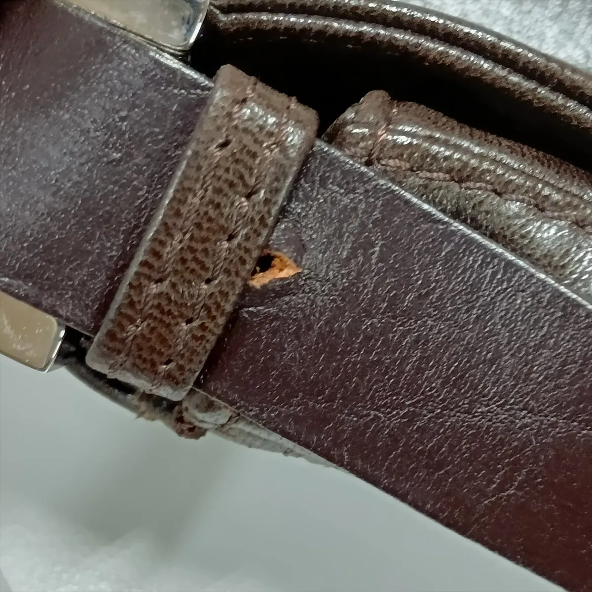 Mamma Bucket Leather Shoulder Bag, Brown, 26325 — view 13
