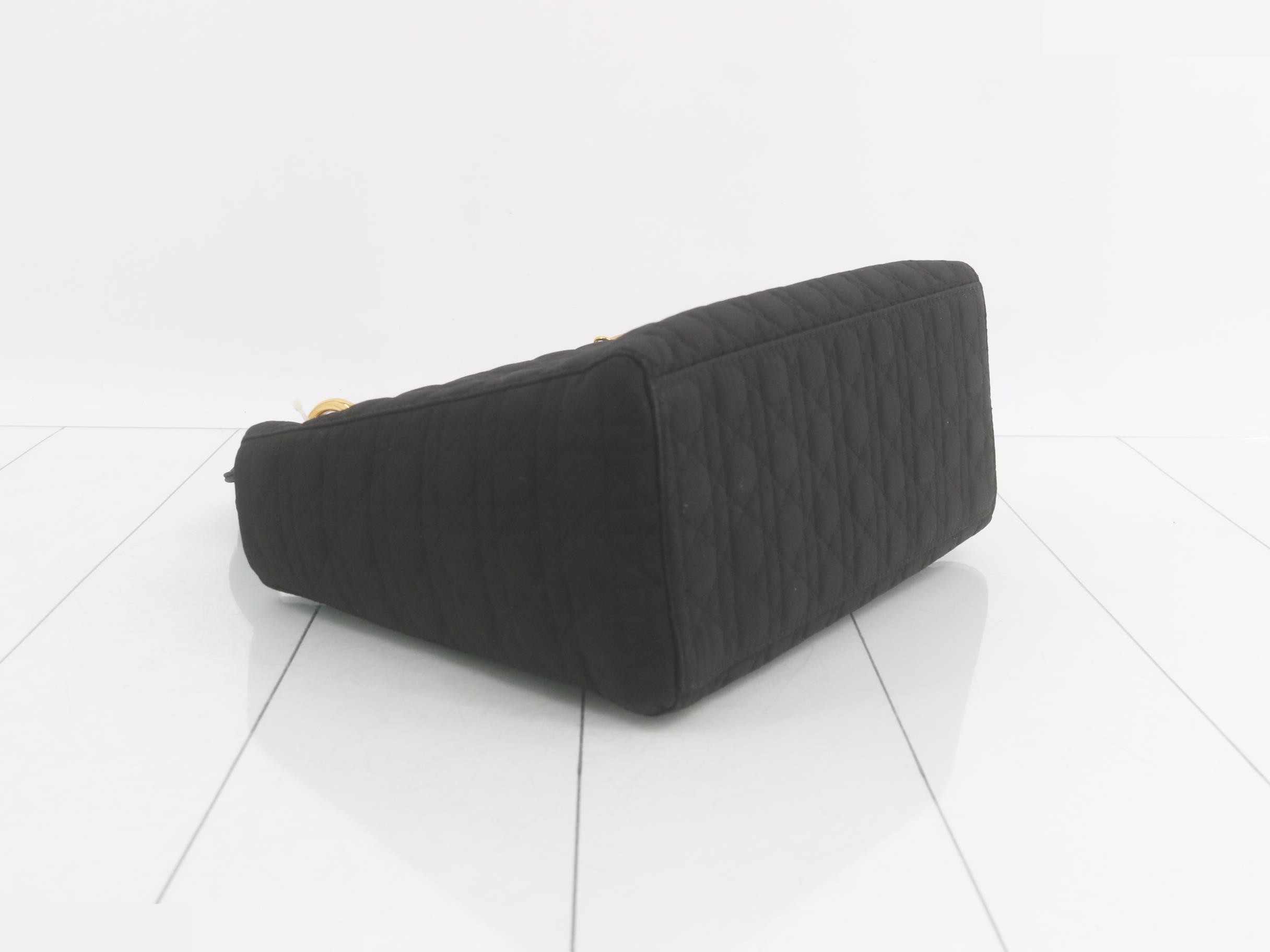 Lady Dior Cannage Nylon Black Handbag 285 — view 5