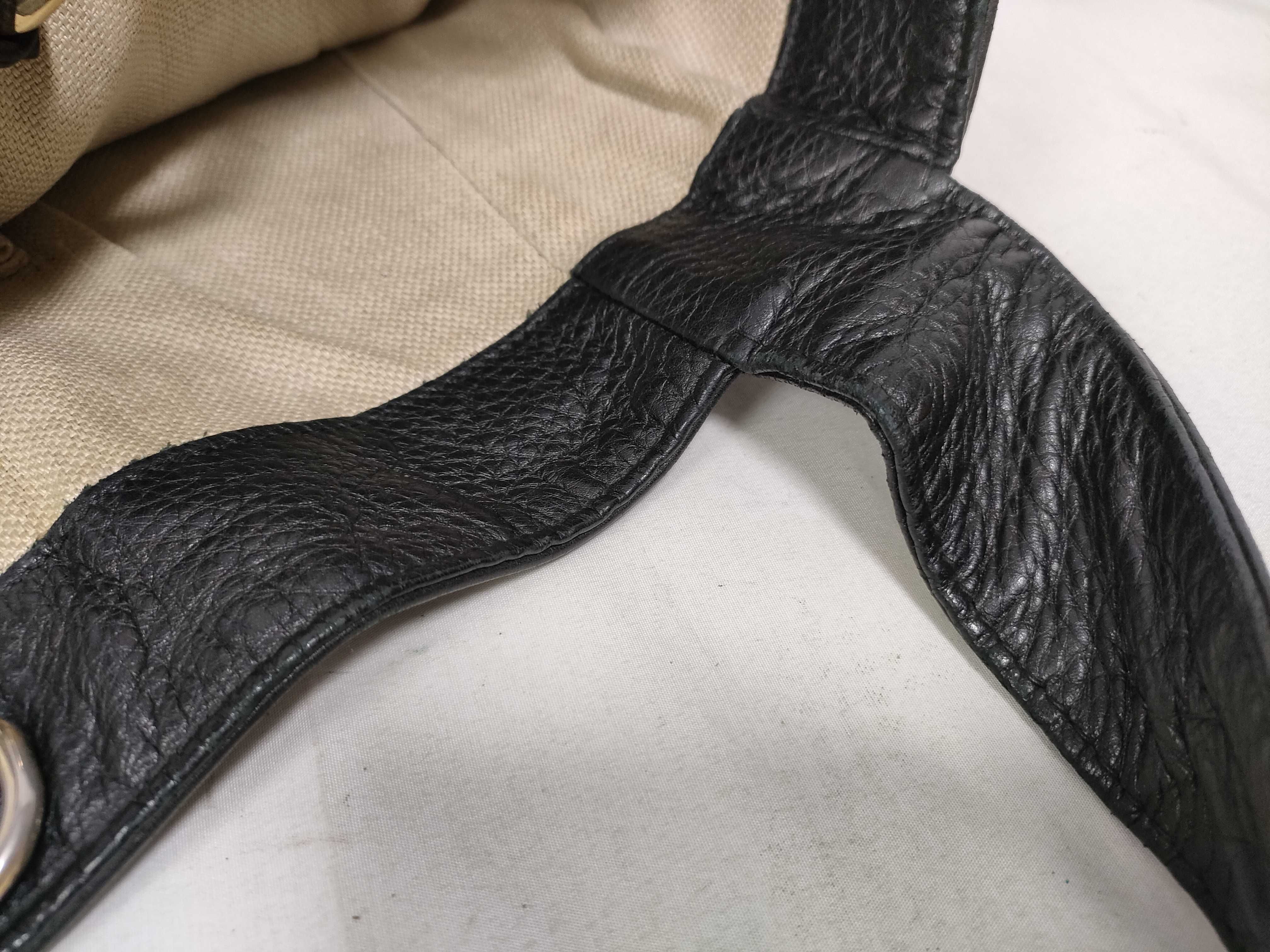 Black Leather Tote Bag — view 11