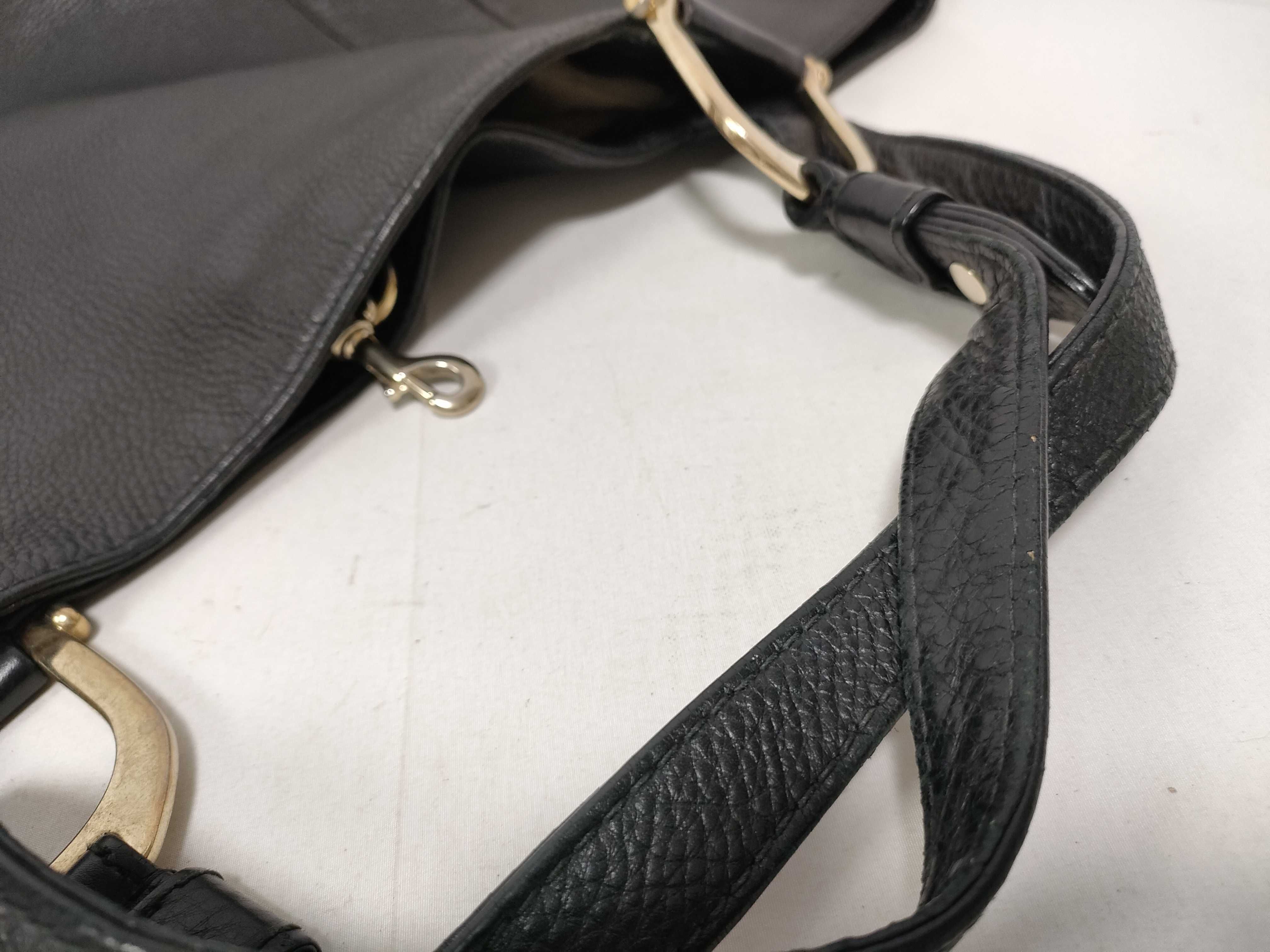 Black Leather Tote Bag — view 6