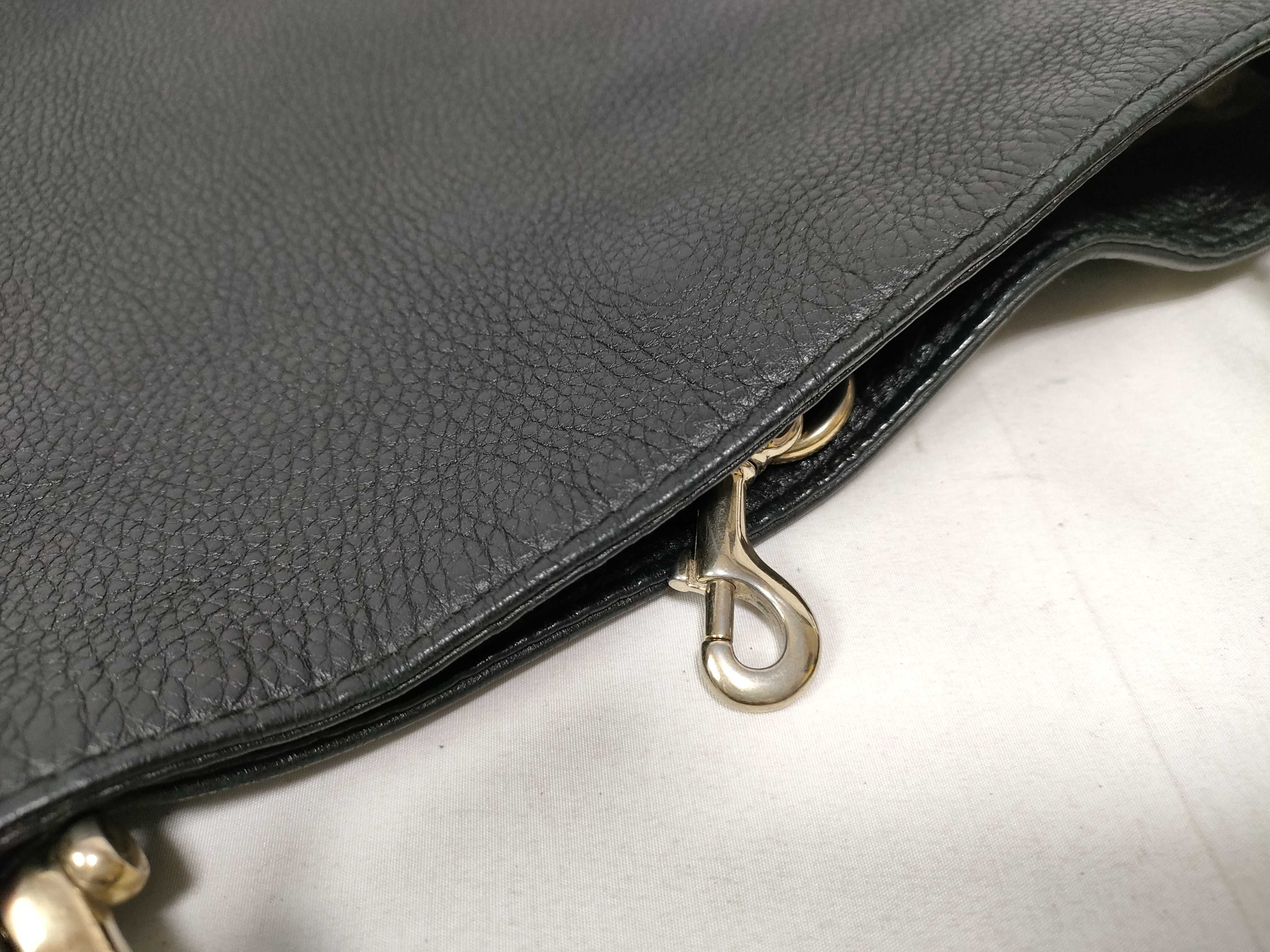 Black Leather Tote Bag — view 10