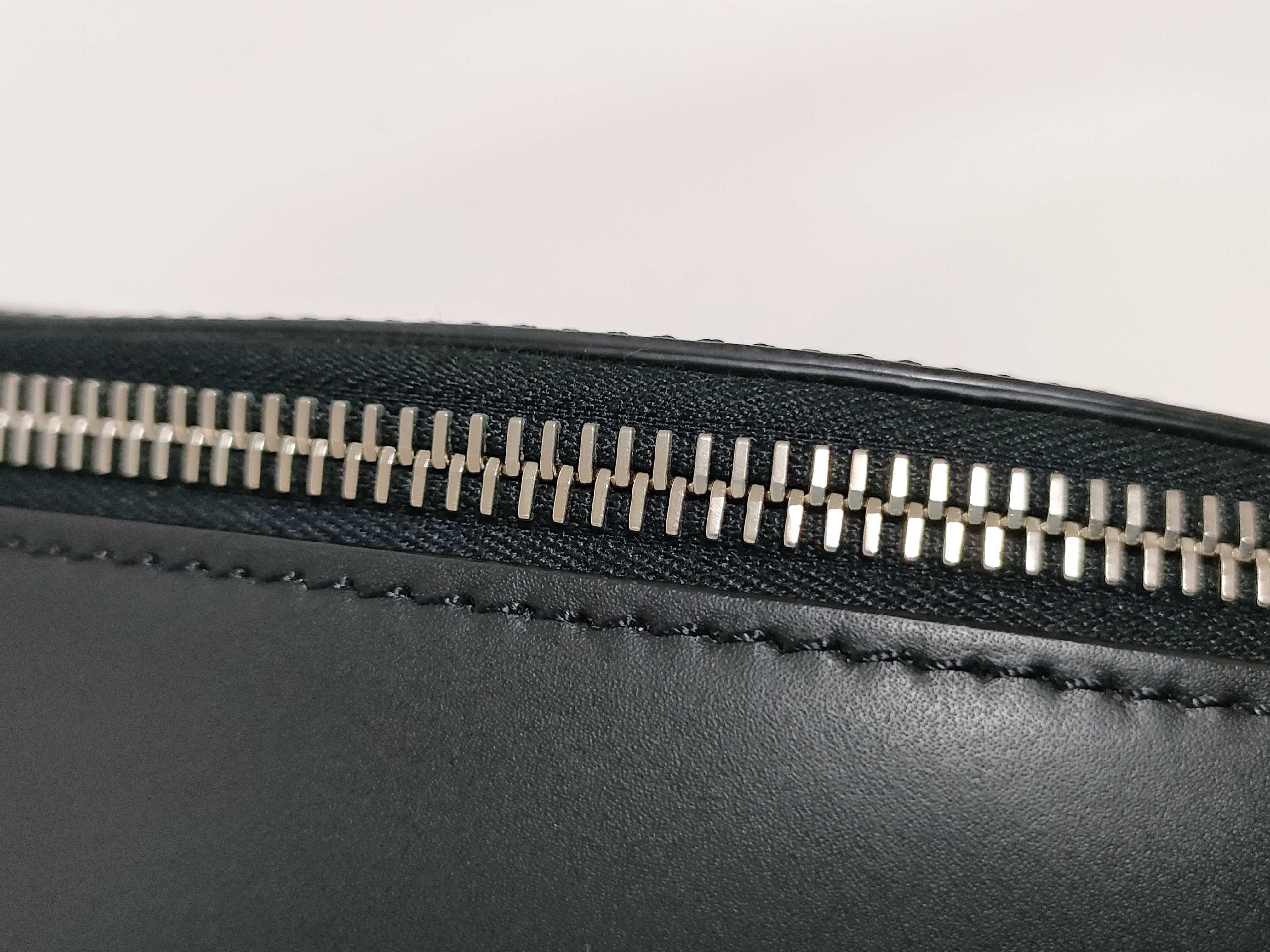 logo print leather body bag — view 6