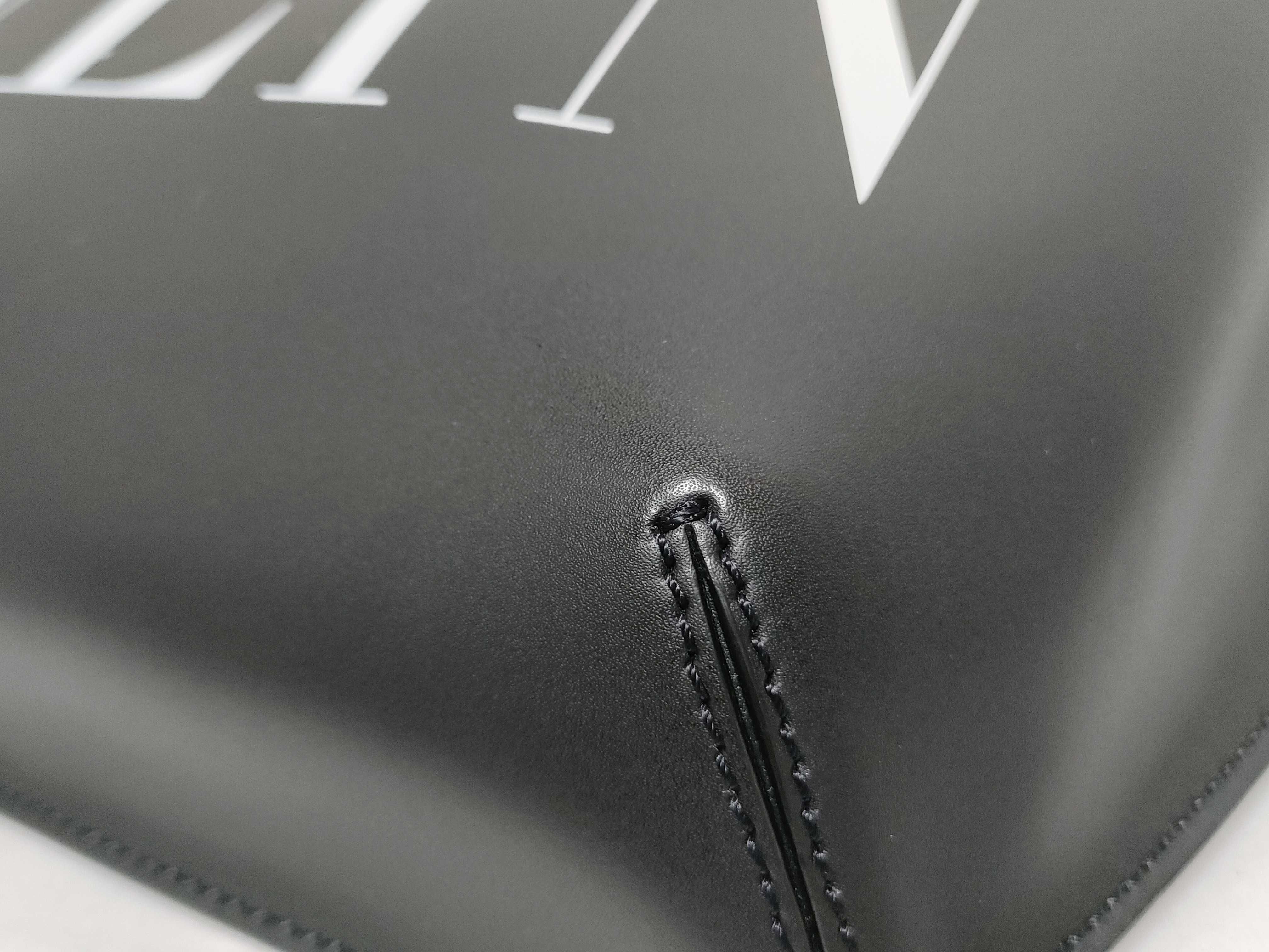 logo print leather body bag — view 7
