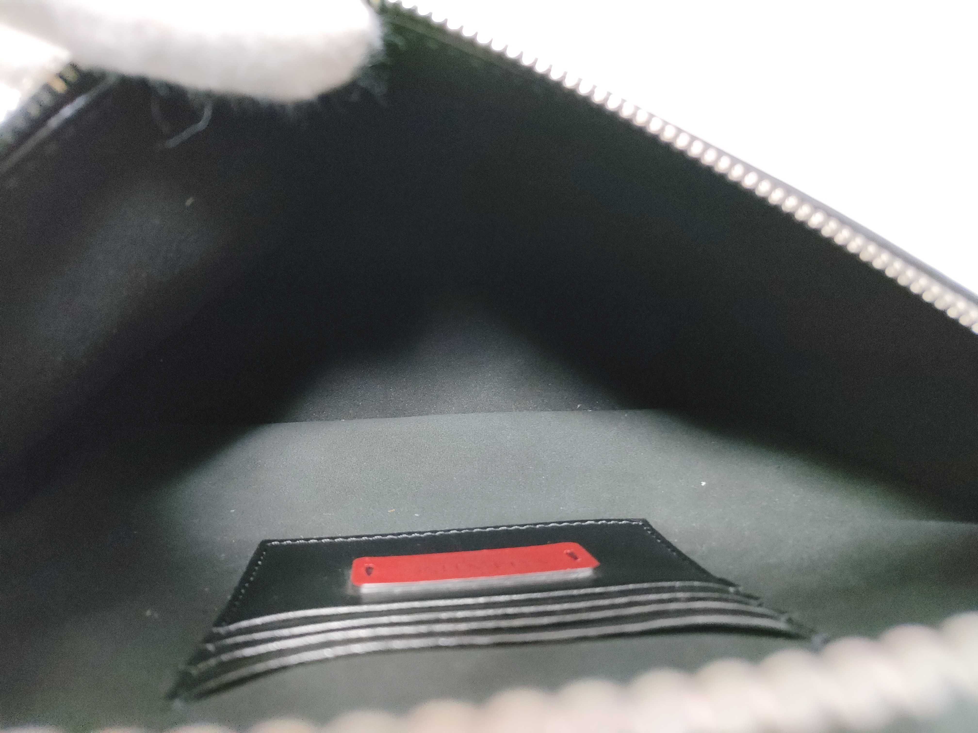logo print leather body bag — view 10