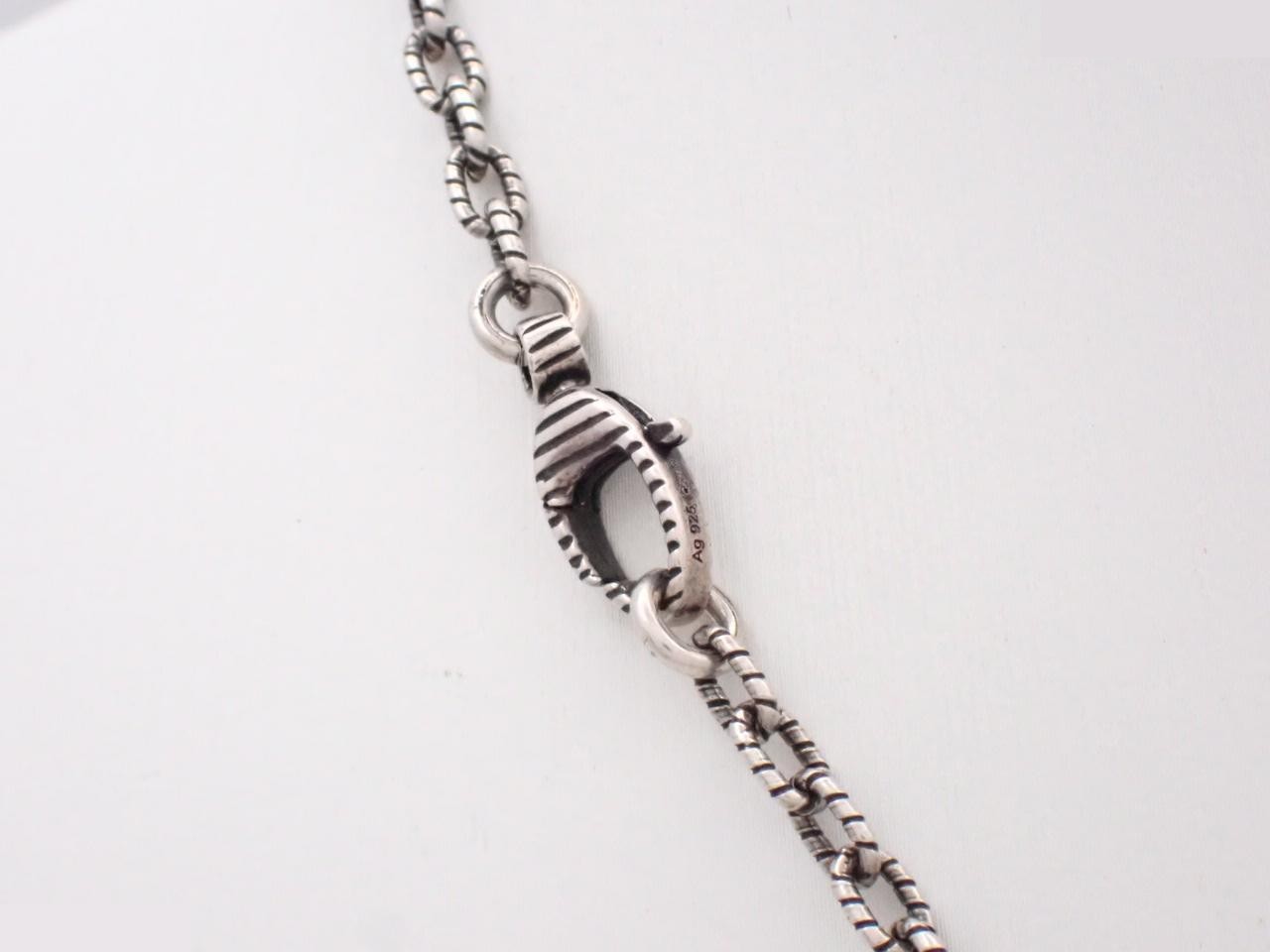 Interlocking G Arabesque Sterling Silver 925 Necklace - Gucci — view 2