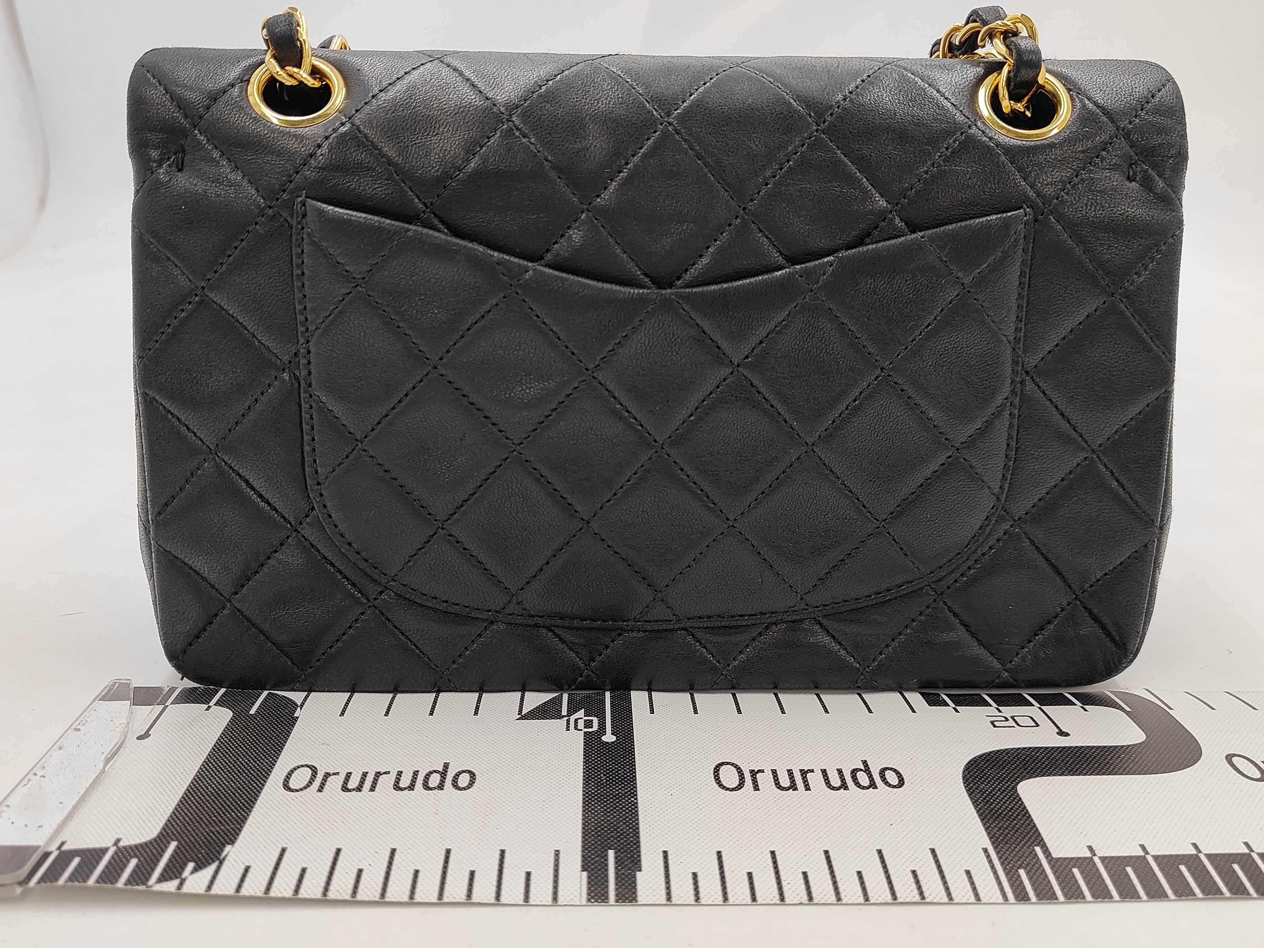 Lambskin Double Flap Chain Shoulder Bag — view 2